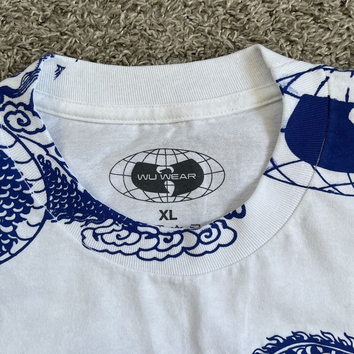 Wu-Tang Clan 🔴Wu-Wear Shirt Size XL Wu-Tang Dragons White Blue Rza Gza Size US XL / EU 56 / 4 - 3 Thumbnail