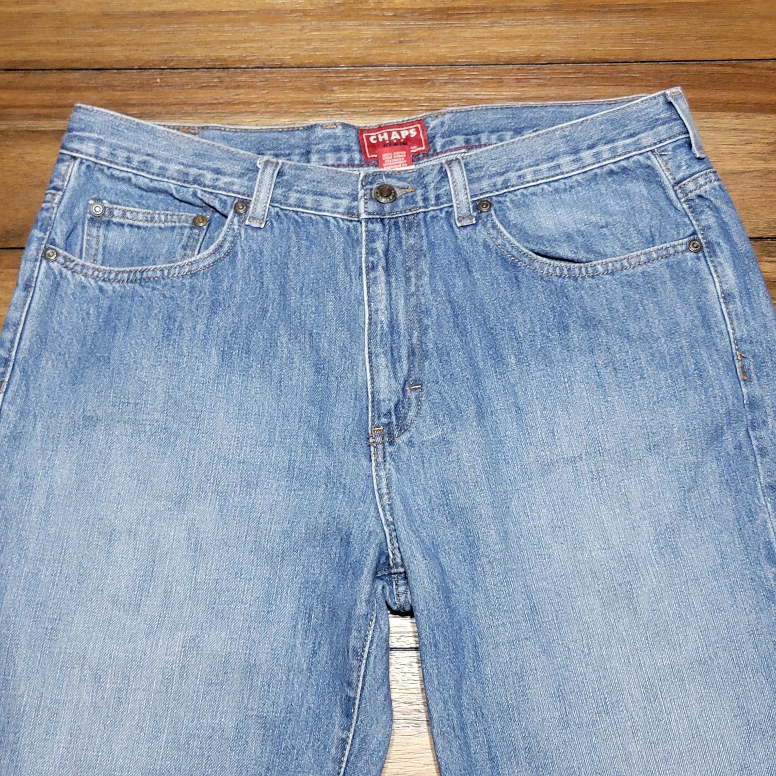 Chaps Chaps Straight Leg Denim Jeans - Size 36/30 Size US 36 / EU 52 - 2 Thumbnail