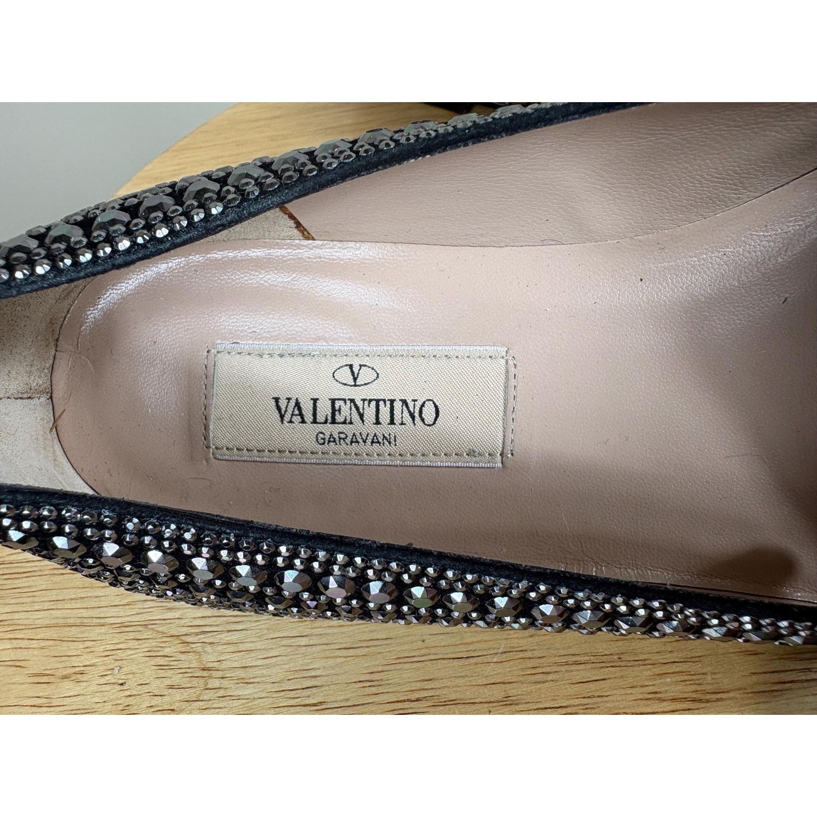 Valentino Authentic Valentino Garavani Silver Studded Flat Size US 5 / IT 35 - 6 Thumbnail