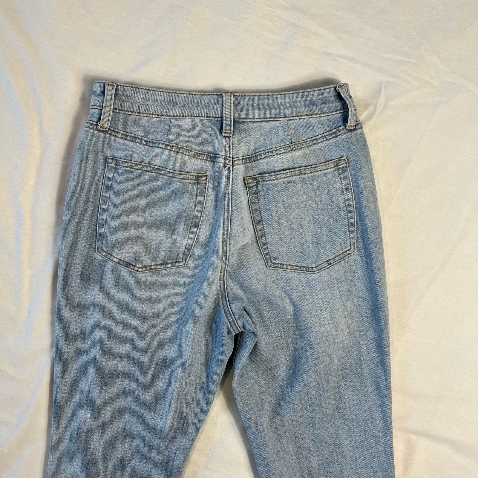 Other Women's 8P Modern Ankle Jean Pink Stripe Light Wash Denim Size 27" / US 4 / IT 40 - 7 Thumbnail