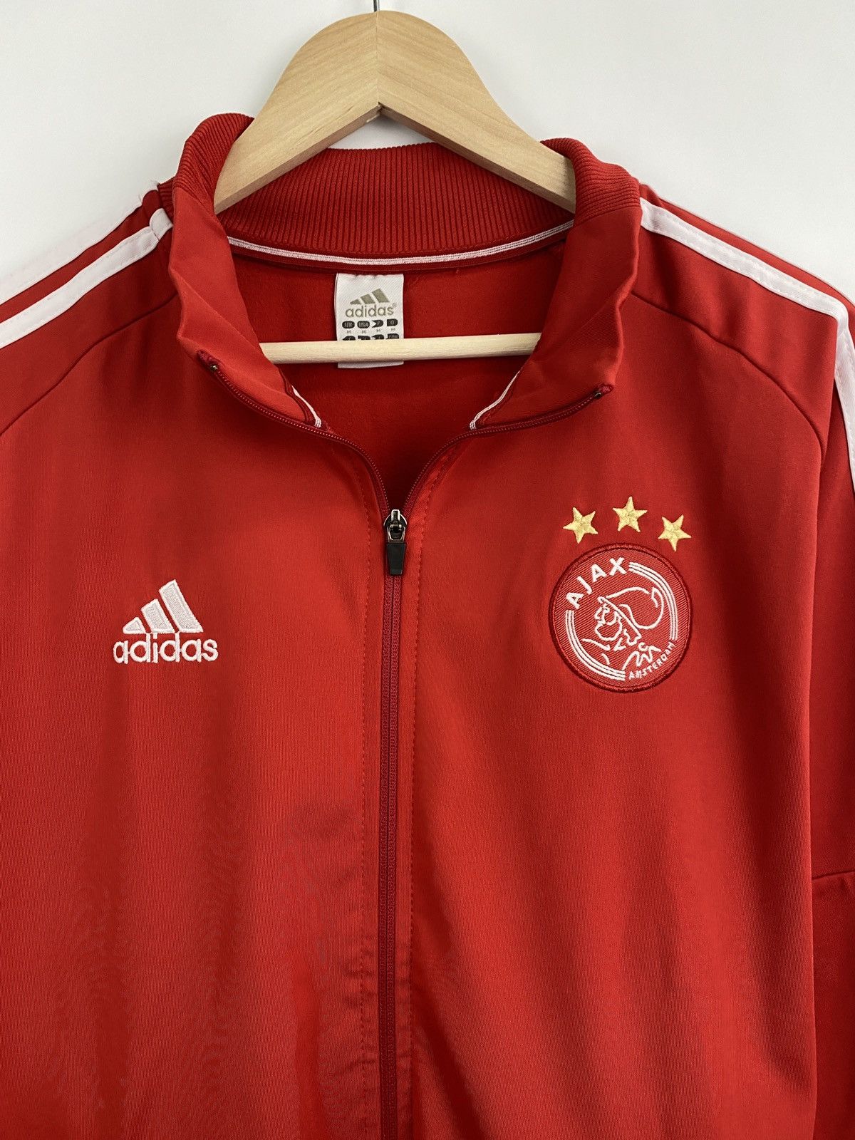 Adidas Vintage Ajax Adidas Jersey Soccer Zip Hoodie Rare Retro Y2K Size US M / EU 48-50 / 2 - 4 Thumbnail