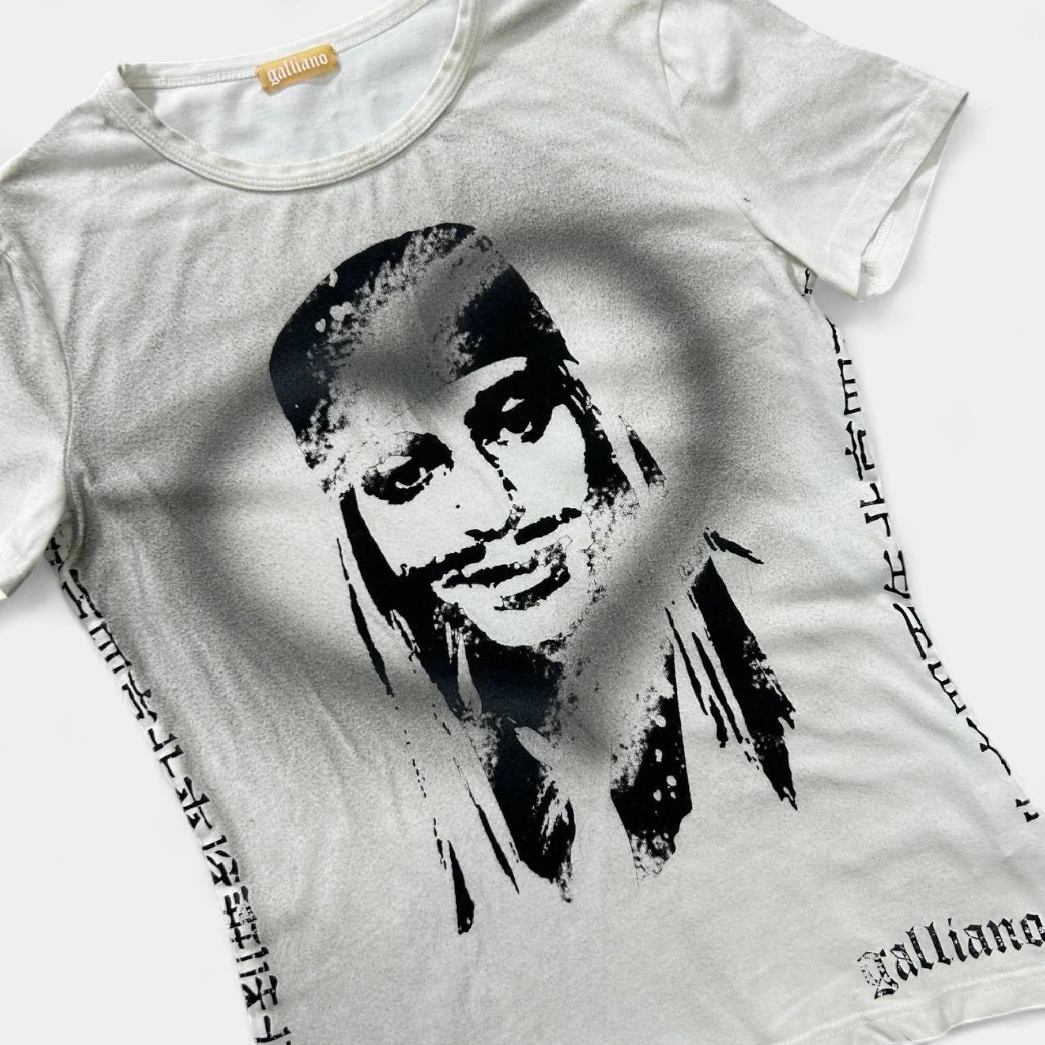 Marithe + Francois Girbaud Galliano 2000s Self-Portrait Graphic T-Shirt Size US M / EU 48-50 / 2 - 2 Thumbnail