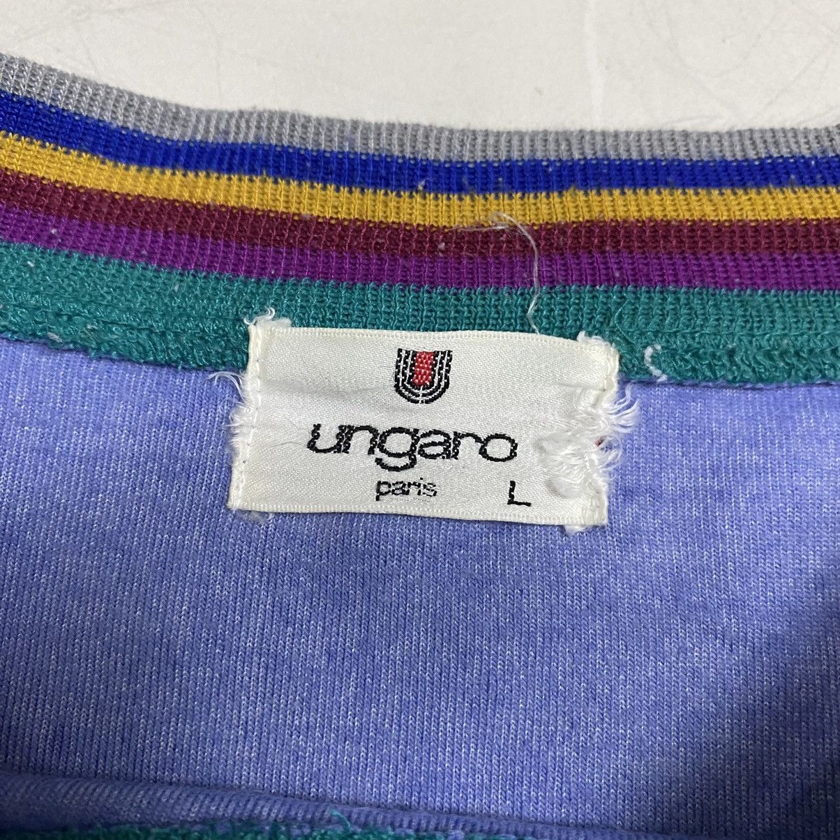Emanuel Ungaro × Vintage RARe 90s Emanuel Unggaro Paris velvet spellout Size US L / EU 52-54 / 3 - 11 Thumbnail