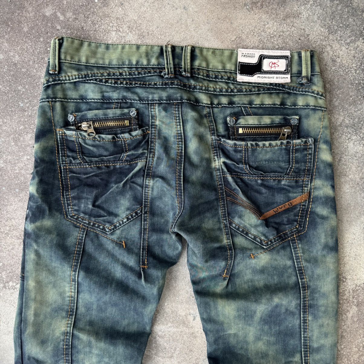 If Six Was Nine Japanese Style Vintage Avant Garde Washed Jeans Size US 32 / EU 48 - 4 Thumbnail