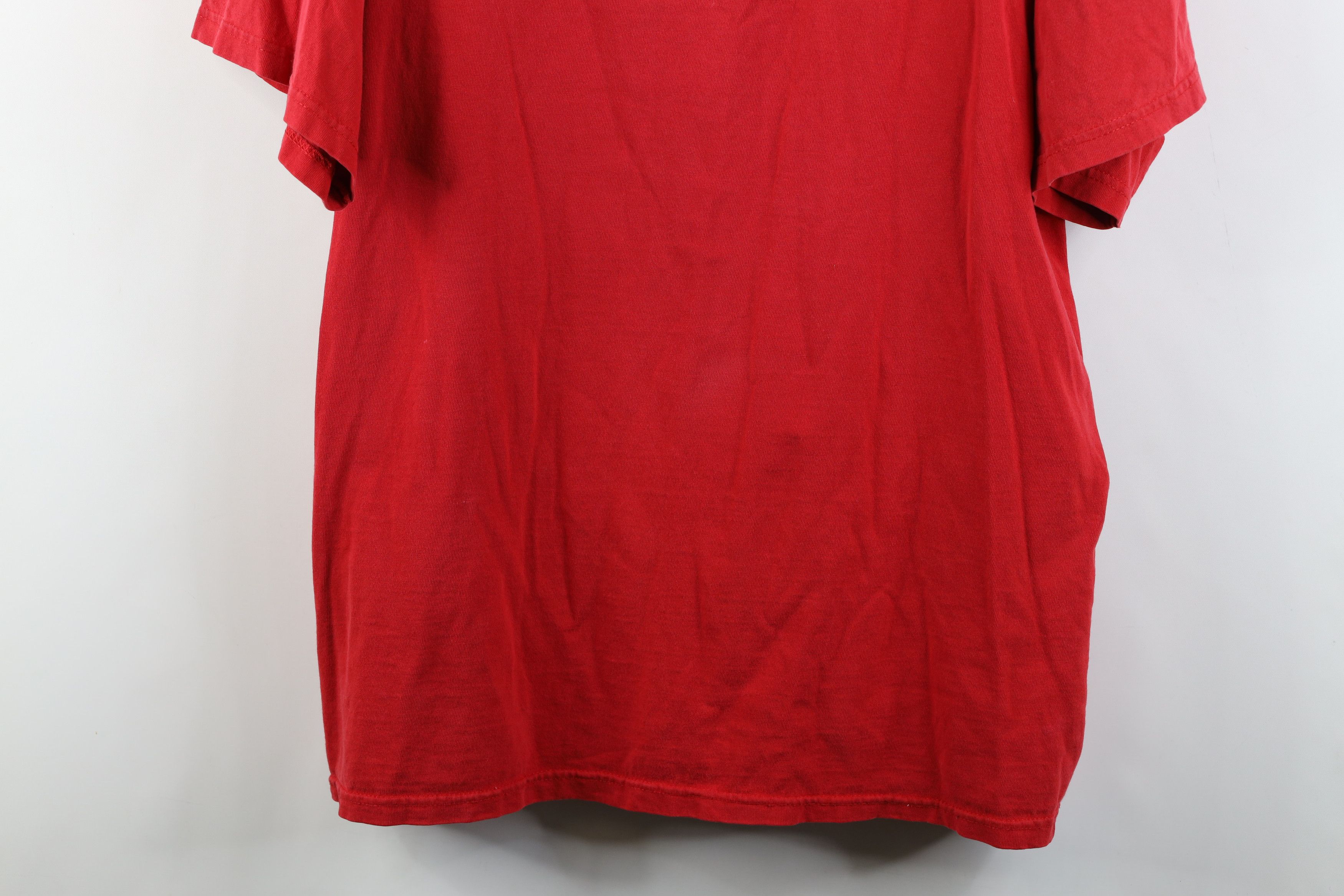 Vintage Vintage 90s Spell Out Ohio State University T-Shirt Red Size US XL / EU 56 / 4 - 3 Thumbnail