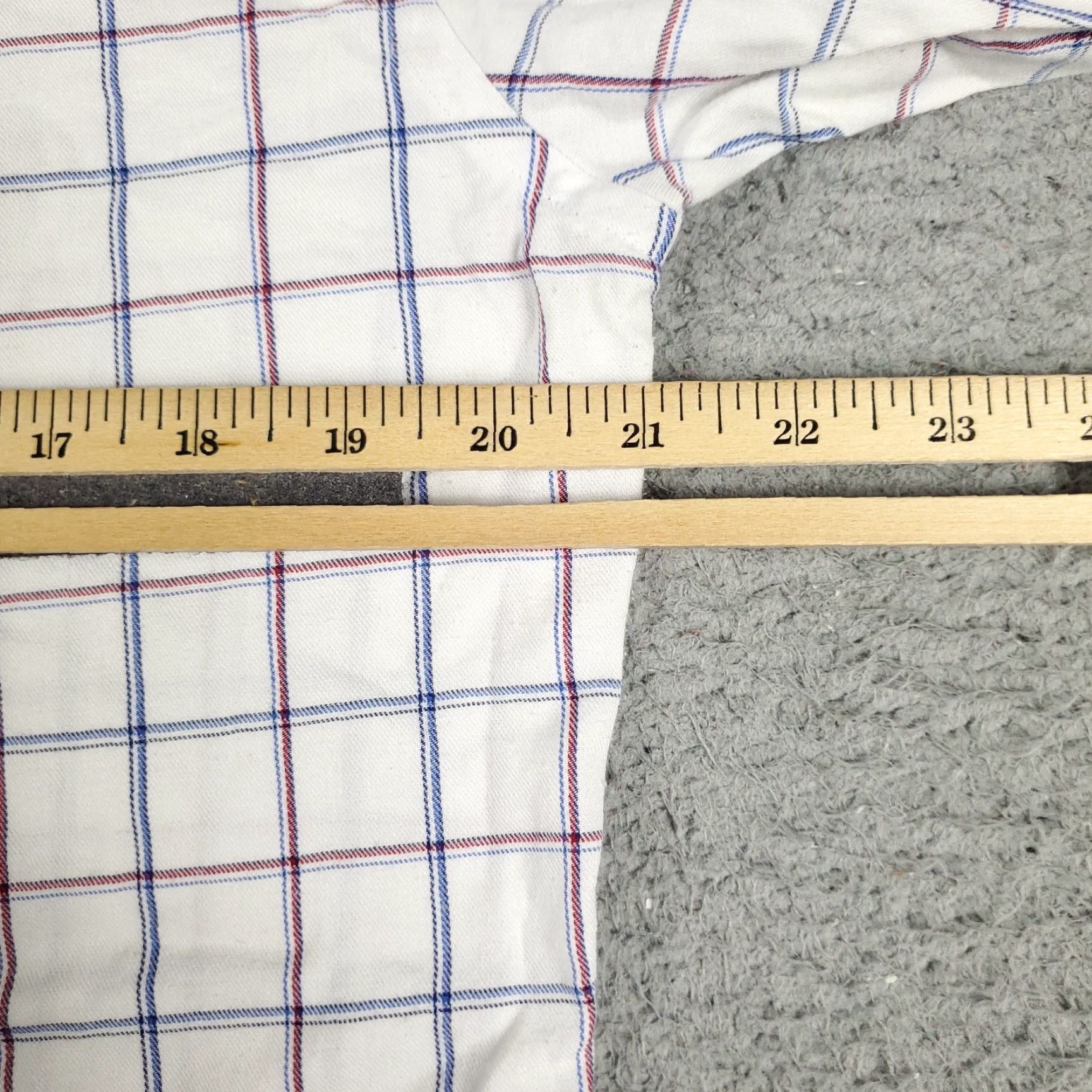 Tommy Hilfiger Tommy Hilfiger Shirt Mens Medium White/Blue Check Button-Up Long Sleeve Cotton Casual Business Preppy Size US M / EU 48-50 / 2 - 5 Thumbnail