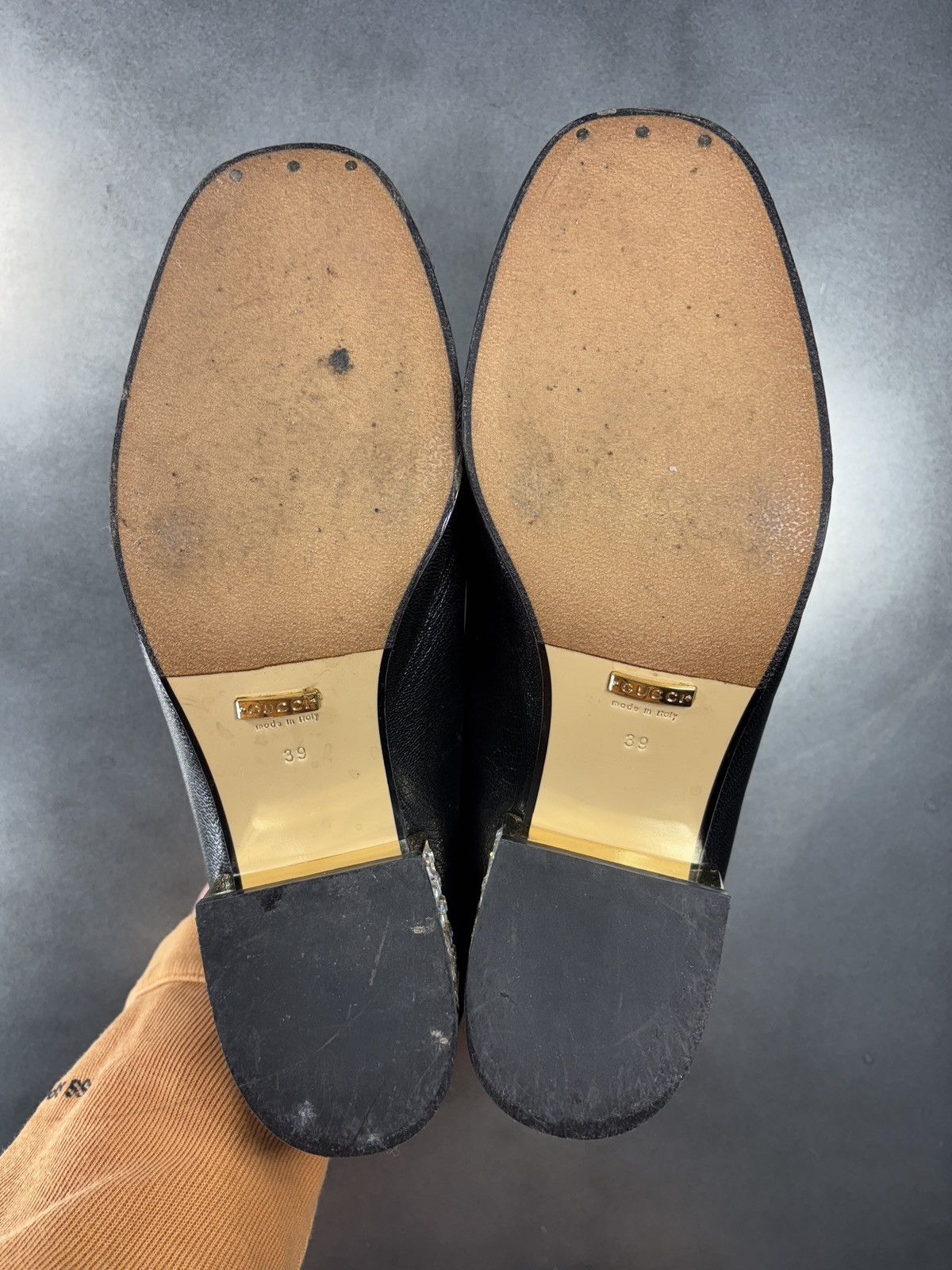 Gucci 2018 Gucci Horsebit Loafer Leather Mules Heels Crystal Jewel Size US 9 / IT 39 - 9 Thumbnail