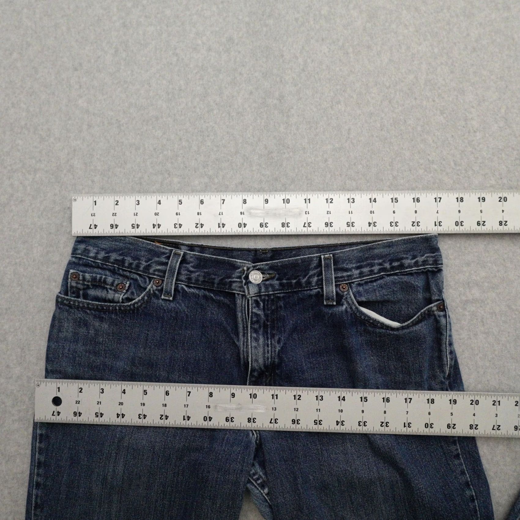 Levi's VINTAGE Levi's Jeans Women 13 (13X31) 518 Superlow Bootcut Blue Denim Junior Size 13 Womens Jeans Boots cutoff blue denim Size 34" / US 12 / IT 48 - 7 Thumbnail