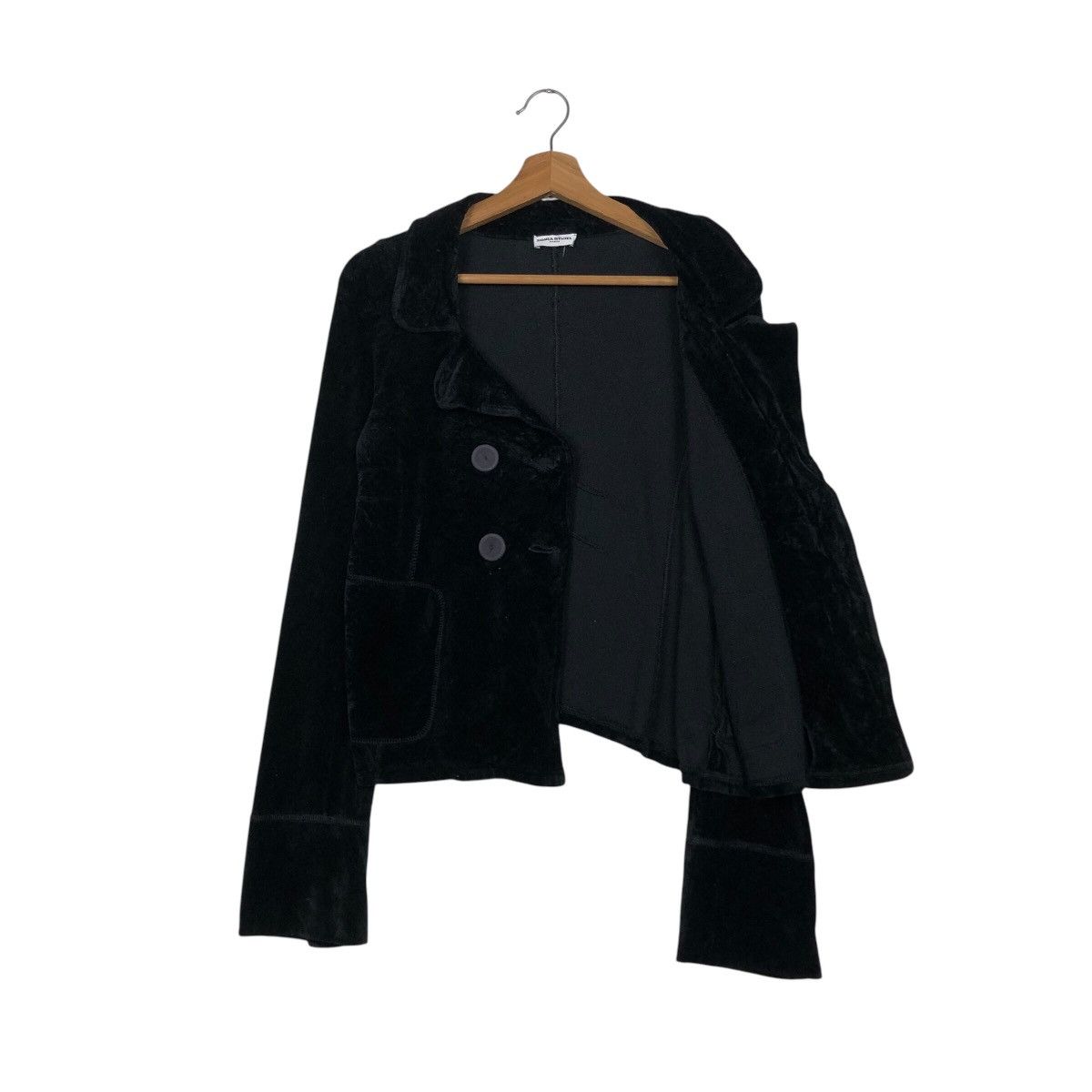 Designer × Japanese Brand × Vintage 📌Vintage Cropped Velvet Jacket Sonia Rykiel Paris Size US M / EU 48-50 / 2 - 10 Thumbnail