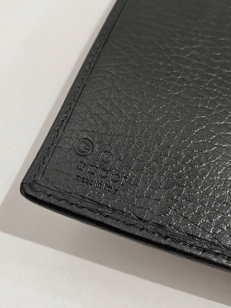 Gucci Gucci Logo Black Calfskin Leather Tri Fold Wallet Size ONE SIZE - 9 Thumbnail