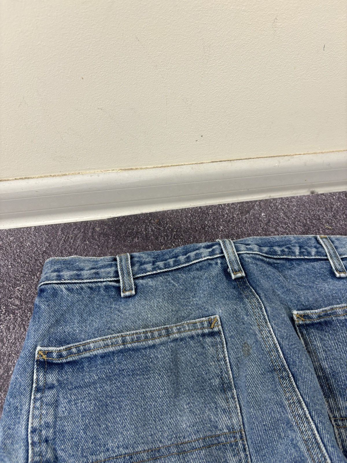 Carhartt Vintage Carhartt Dungaree Fit USA Faded Denim Baggy Jeans Size US 32 / EU 48 - 9 Thumbnail