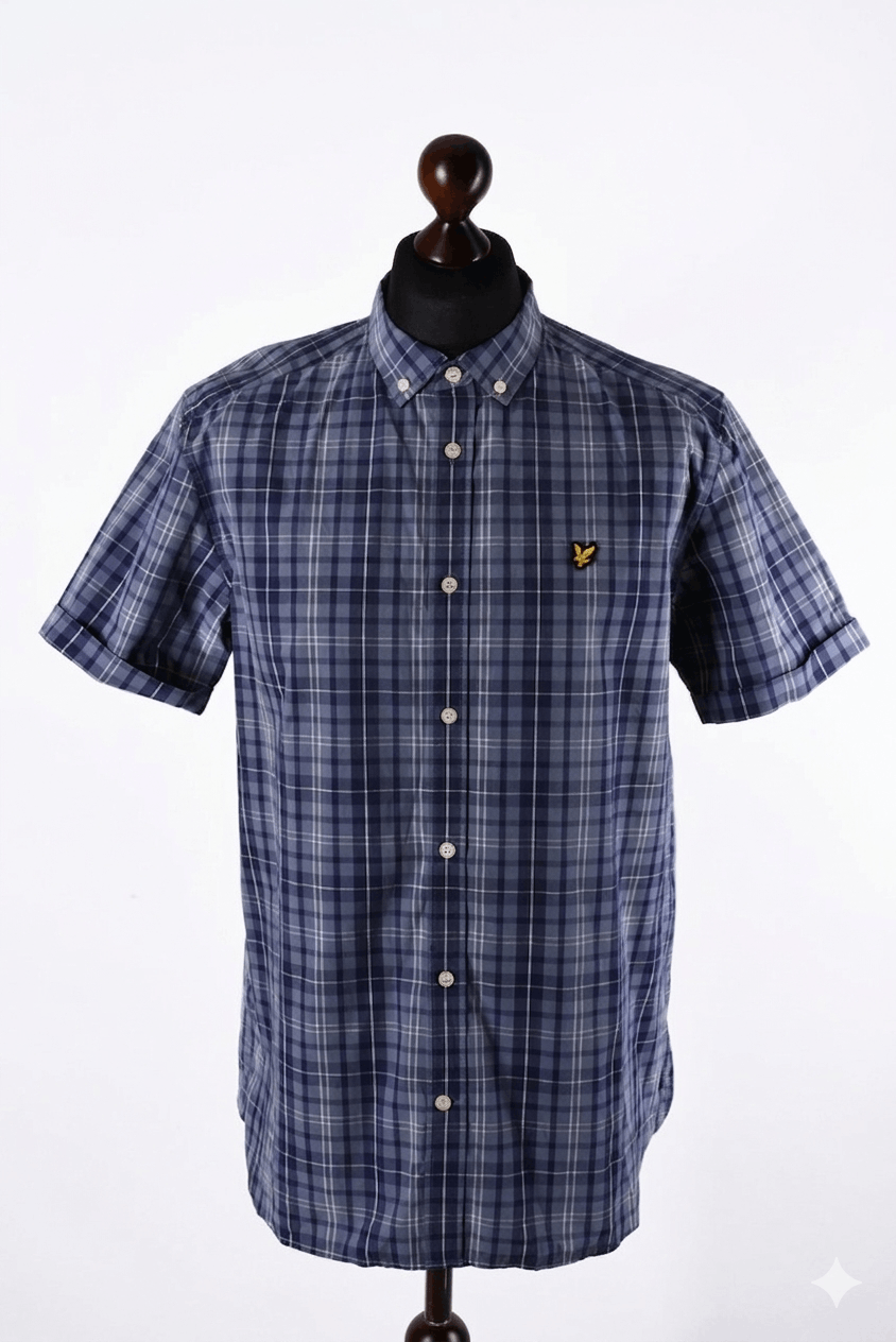 Lyle & Scott Lyle & Scott Men's Check Short Sleeve Shirt Size US M / EU 48-50 / 2 - 1 Thumbnail