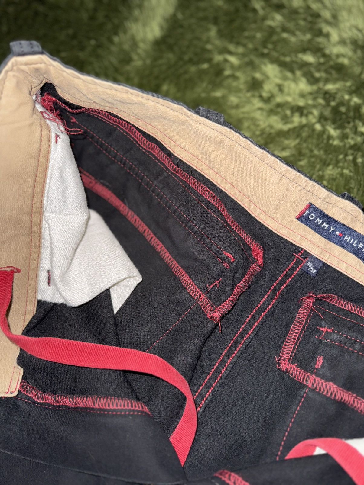 Tommy Hilfiger [W36/L32] TOMMY HILFIGER Japan Hidden Cargo Pants Black Size US 36 / EU 52 - 5 Thumbnail