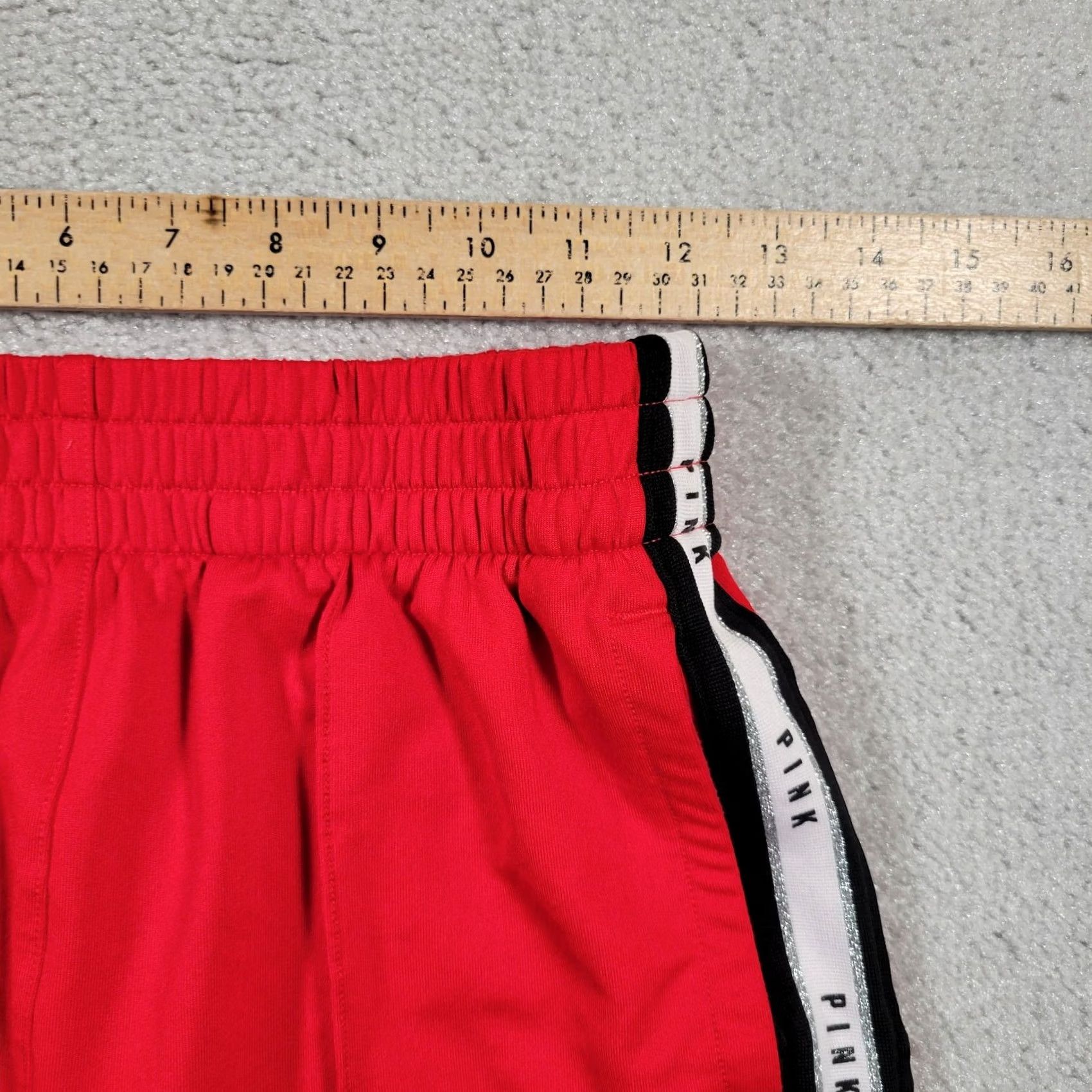 Victoria's Secret Pink Victoria's Secret Red Sport Track Mini Shorts Women’s Small Cheerleading Shorts Size 28" / US 6 / IT 42 - 7 Thumbnail