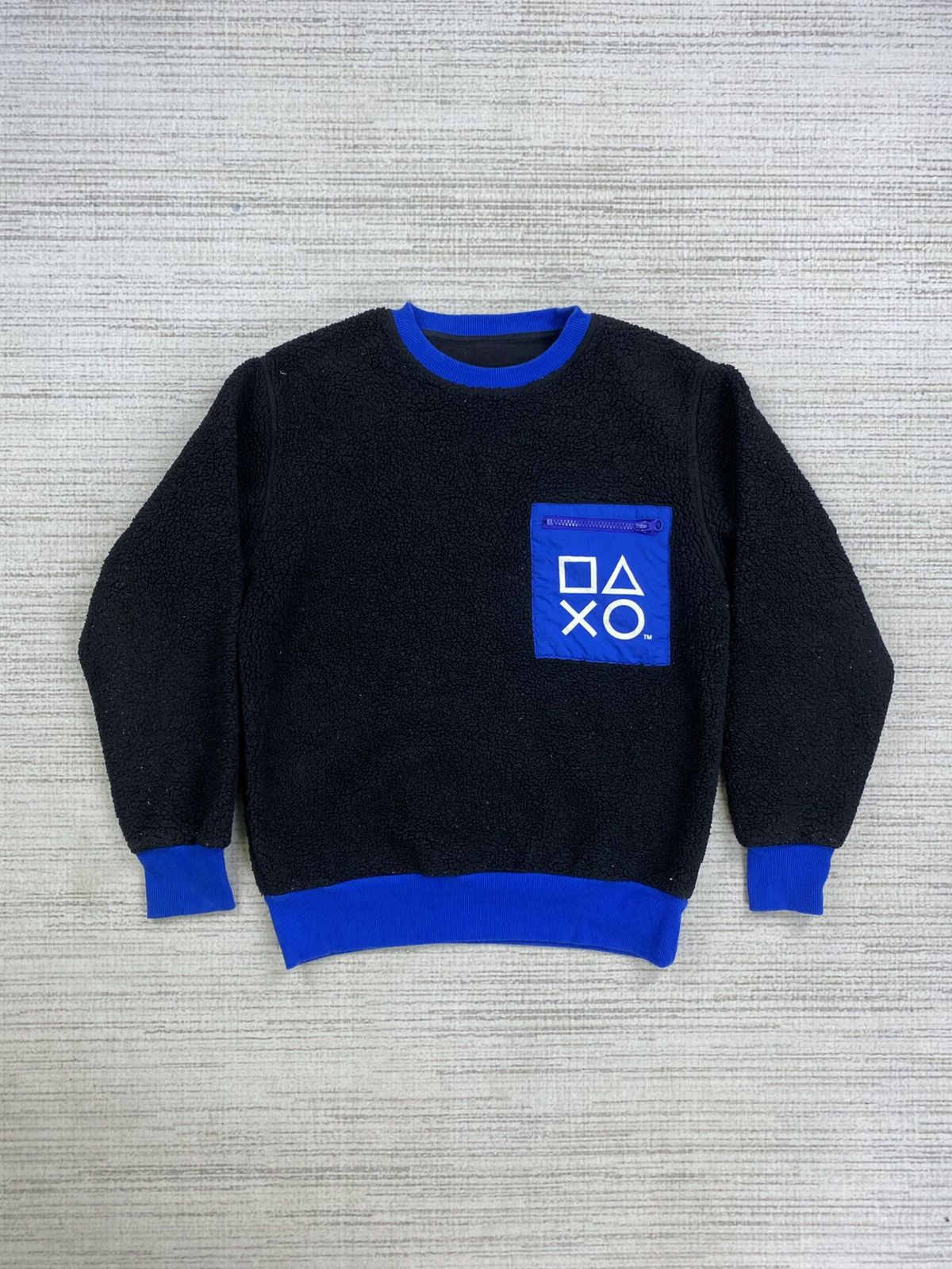 GU × Playstation × Vintage Vintage Playstation X Gu Rare Black Fleece Sweatshirt Size US M / EU 48-50 / 2 - 5 Thumbnail