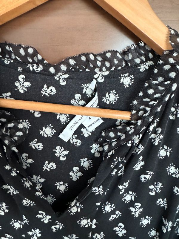 Diane von Furstenberg Black & White Diane Von Furstenberg Dress Size M / US 6-8 / IT 42-44 - 4 Thumbnail