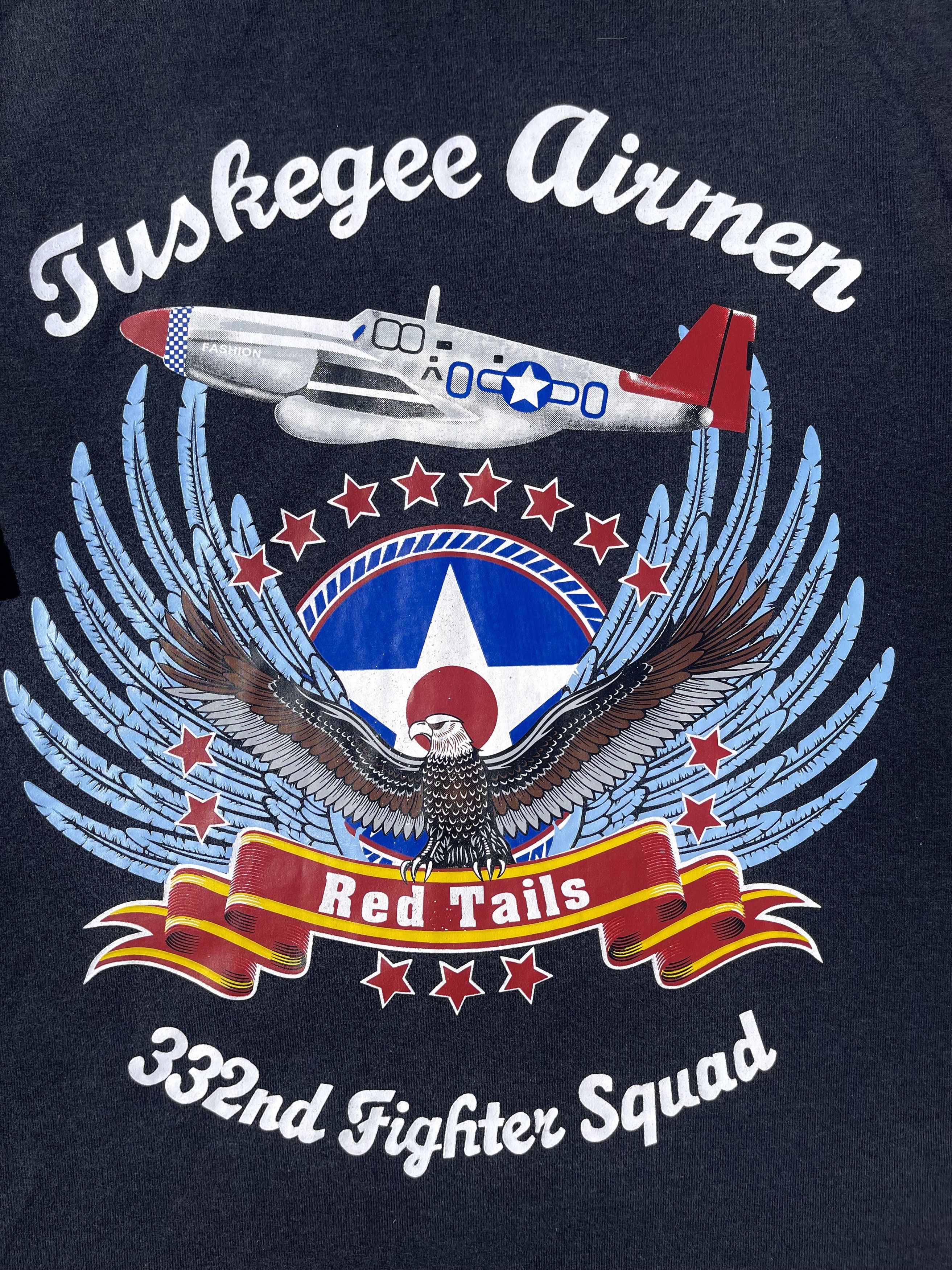 Rap Tees × Vintage Tuskegee Airmen Vintage Black History 90's Rap T-Shirt Size US XXL / EU 58 / 5 - 4 Thumbnail