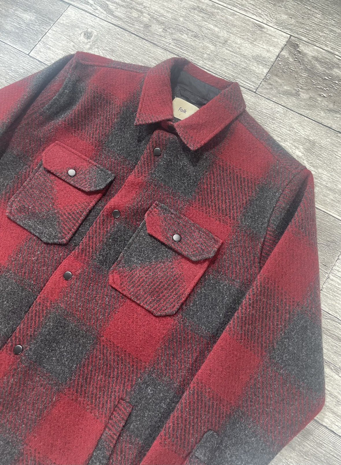 Folk Vintage Folk Luxury Style Mens Wool Style Overshirt Size US M / EU 48-50 / 2 - 5 Thumbnail
