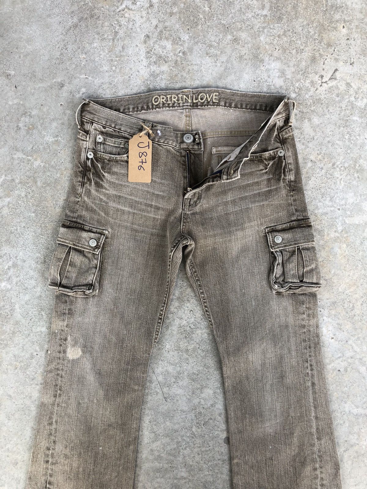 Japanese Brand Japanese Oririn Flared Jeans Distressed Jeans Cargo Jeans Size US 32 / EU 48 - 3 Thumbnail