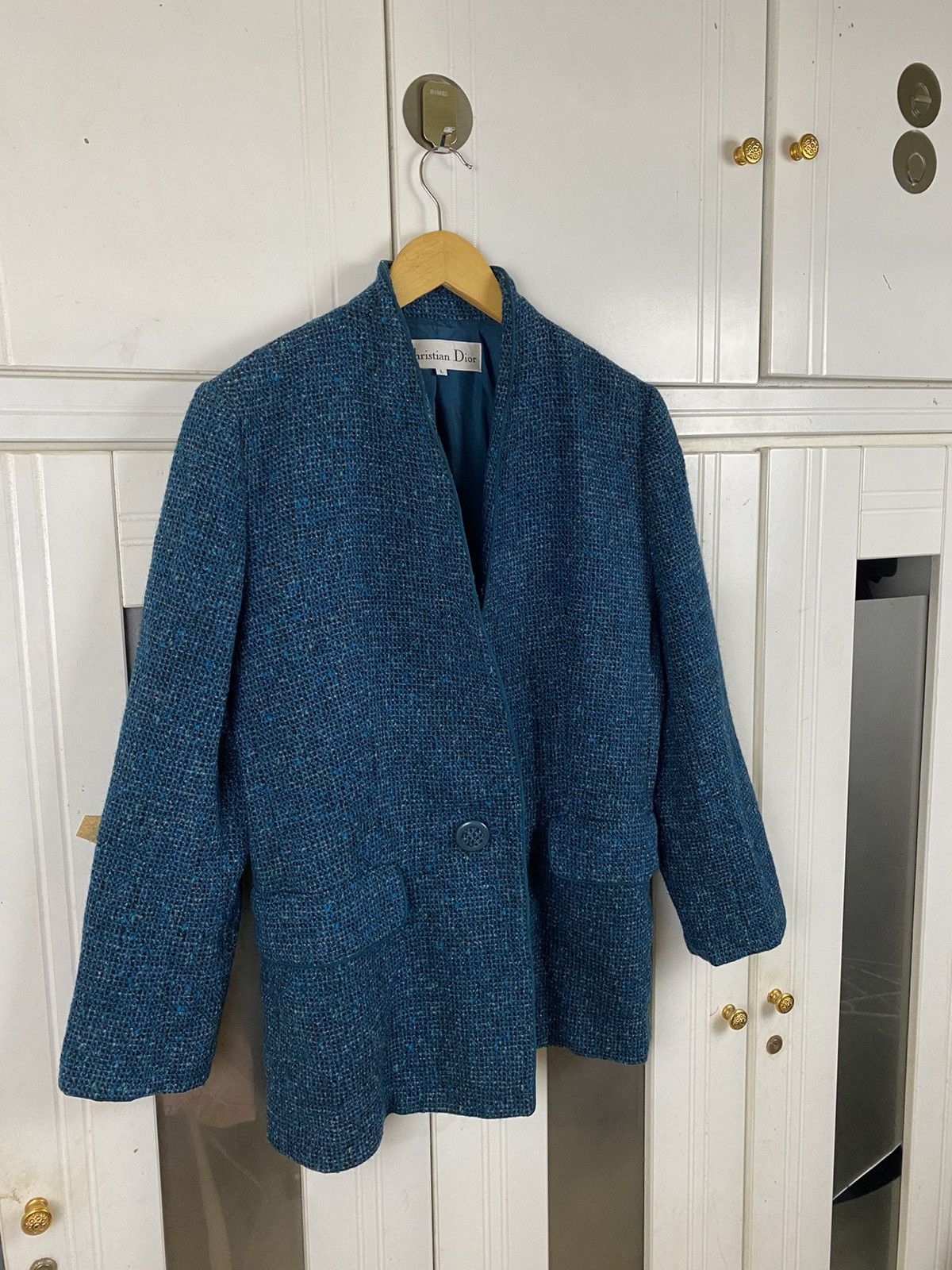 Christian Dior Monsieur × Vintage ✅️Vintage Christian Dior Wool Jacket Size L / US 10 / IT 46 - 2 Thumbnail