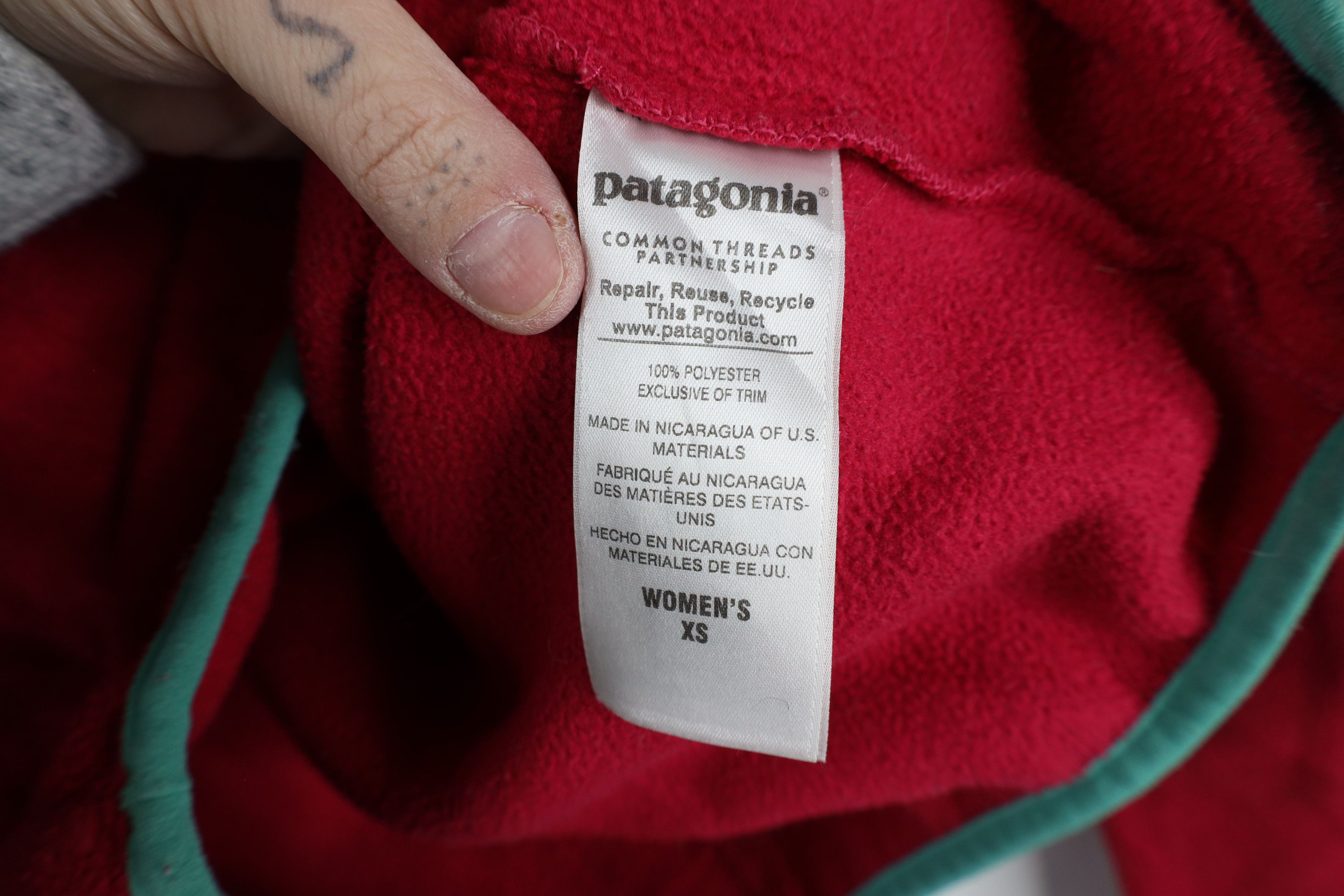 Patagonia × Vintage Vintage Patagonia Synchilla Snap T Fleece Pullover Sweater Size XS / US 0-2 / IT 36-38 - 10 Thumbnail