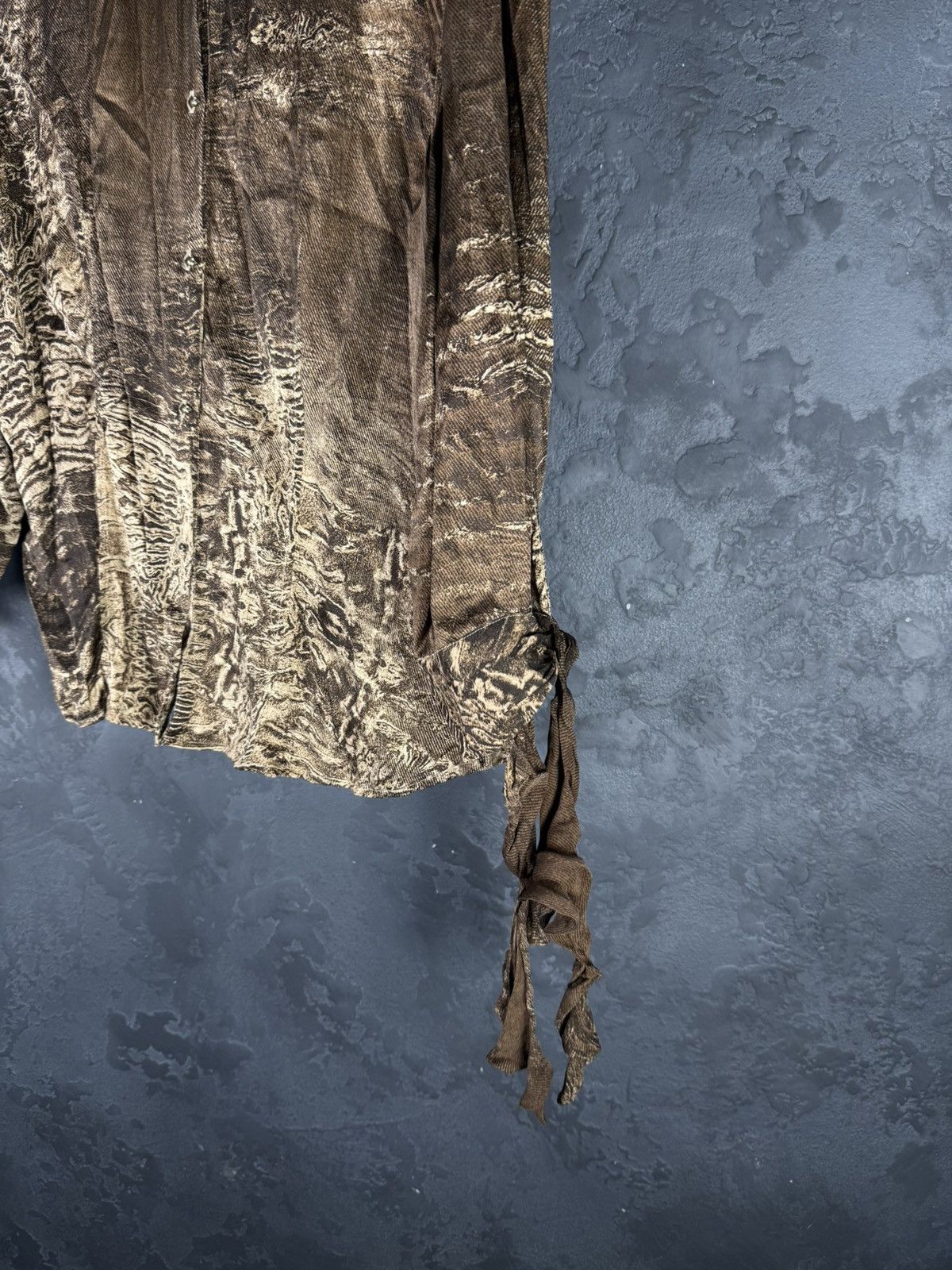 Roberto Cavalli VTG Roberto Cavalli Silk Snakeskin Print Long Sleeve Button Size S / US 4 / IT 40 - 12 Thumbnail