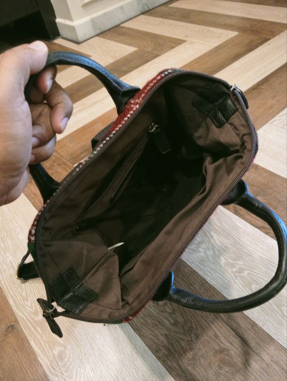 Harris Tweed HARRIS TWEED BRITISH GREEN WOOL LEATHER BACKPACK Size ONE SIZE - 11 Thumbnail