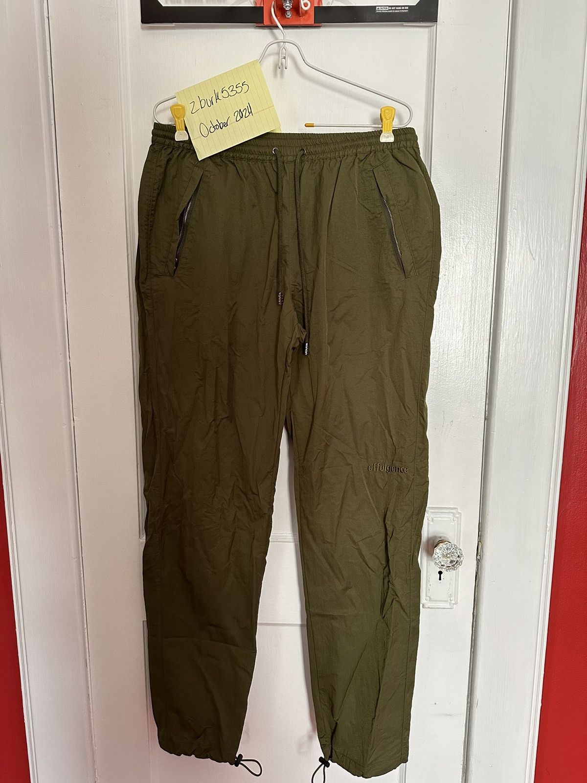 Effulgence Effulgence - Wrinkle Nylon Pant - Large - Olive Size US 32 / EU 48 - 1 Thumbnail