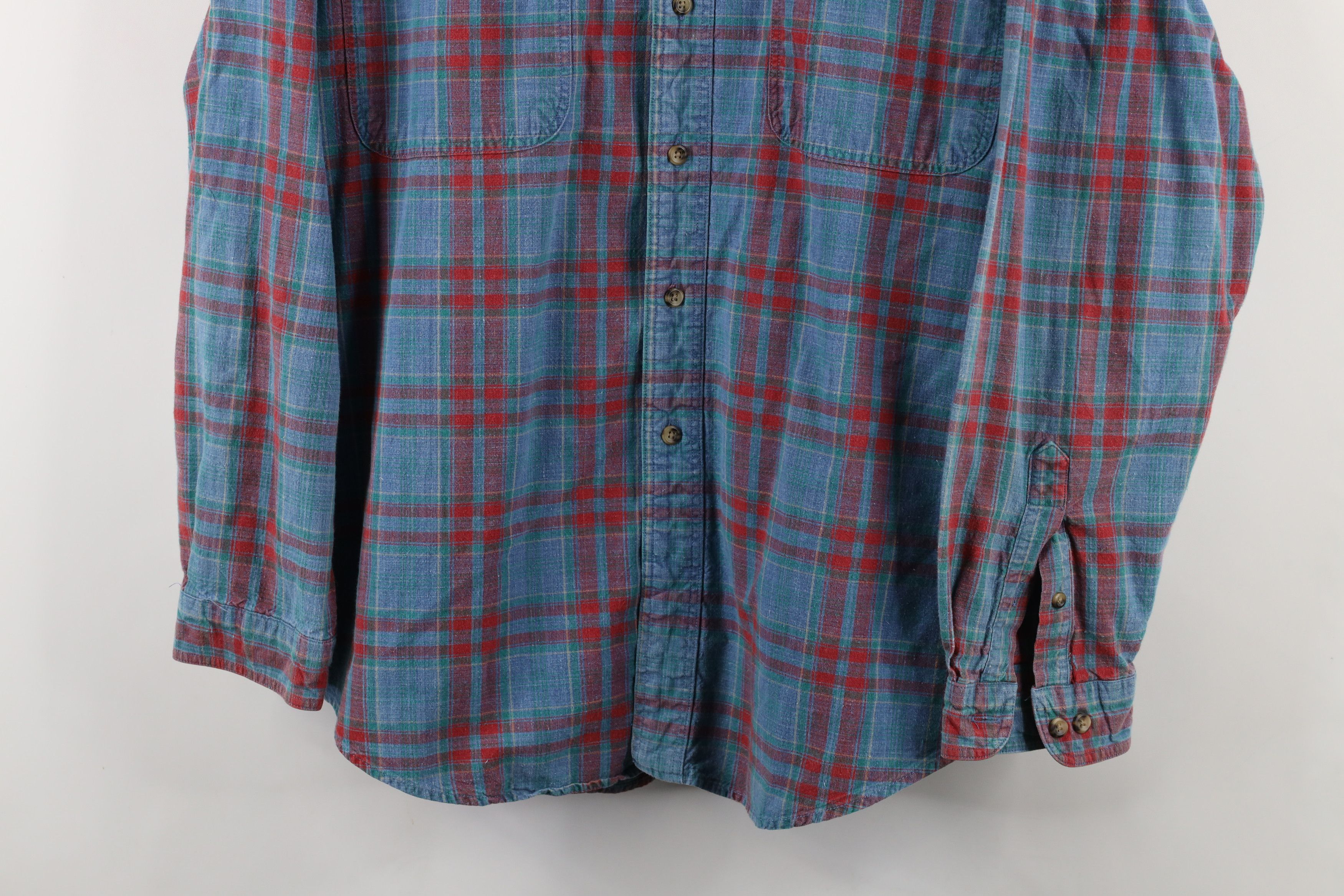 Vintage Vintage 90s Streetwear Pocket Denim Button Down Shirt Cotton Size US XL / EU 56 / 4 - 3 Thumbnail