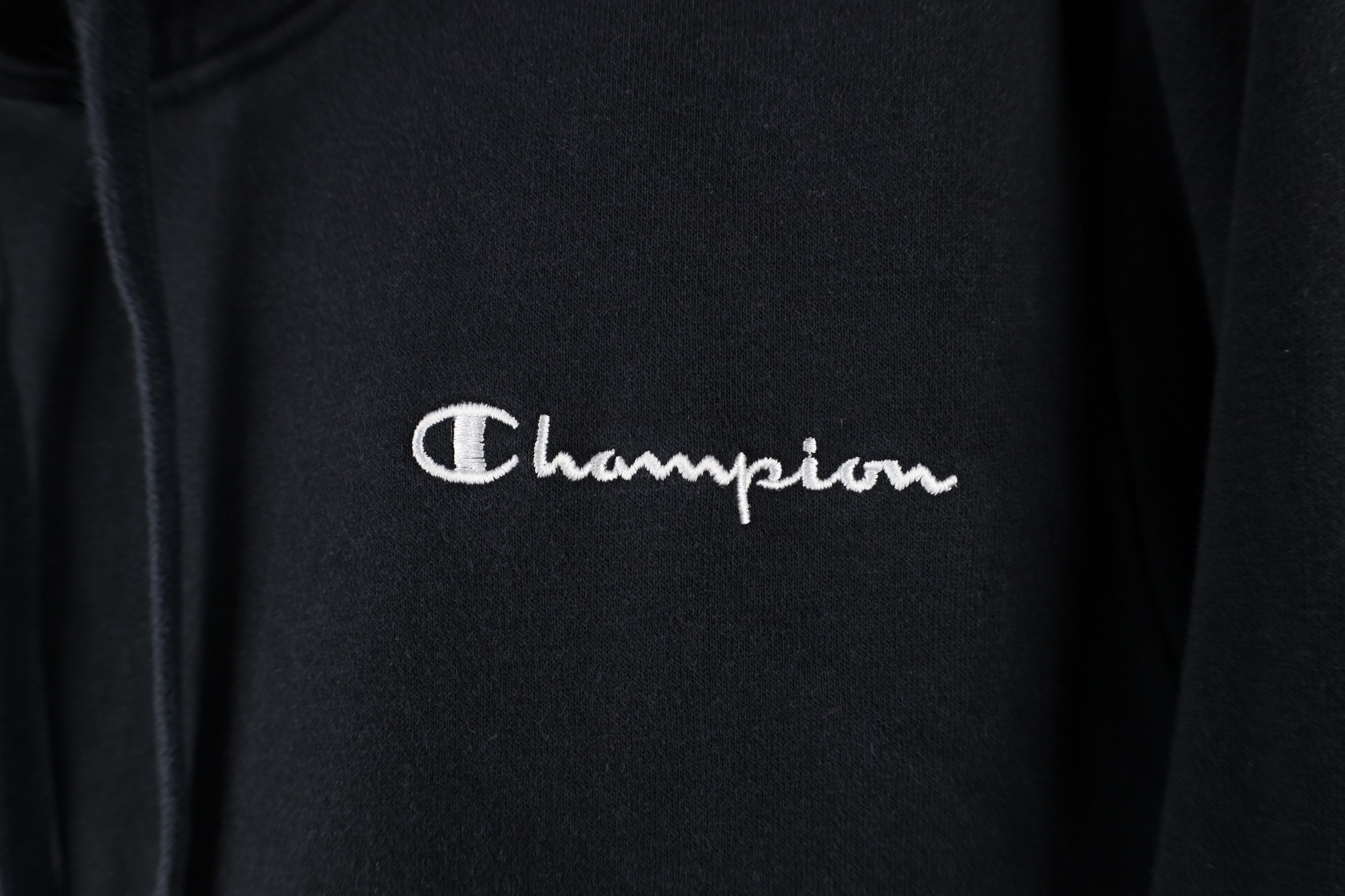 Champion × Vintage Vintage Champion Faded Spell Out Hoodie Sweatshirt Black Size US M / EU 48-50 / 2 - 5 Thumbnail
