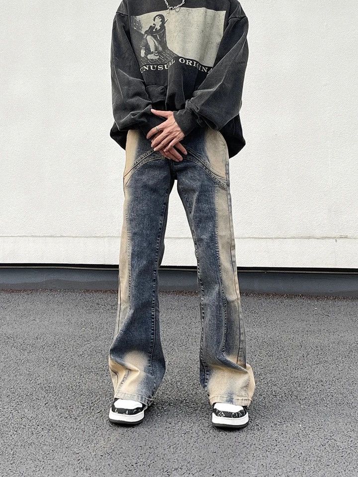 Japanese Brand × Vintage Vintage Distressed Slim Micro Flared Denim Size US 34 / EU 50 - 6 Thumbnail