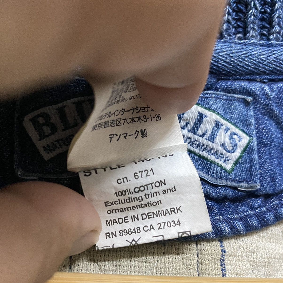 Indigo × Japanese Brand Vintage BLUE WILLI's indigo Coat Jacket Made in Denmark Size US M / EU 48-50 / 2 - 13 Thumbnail