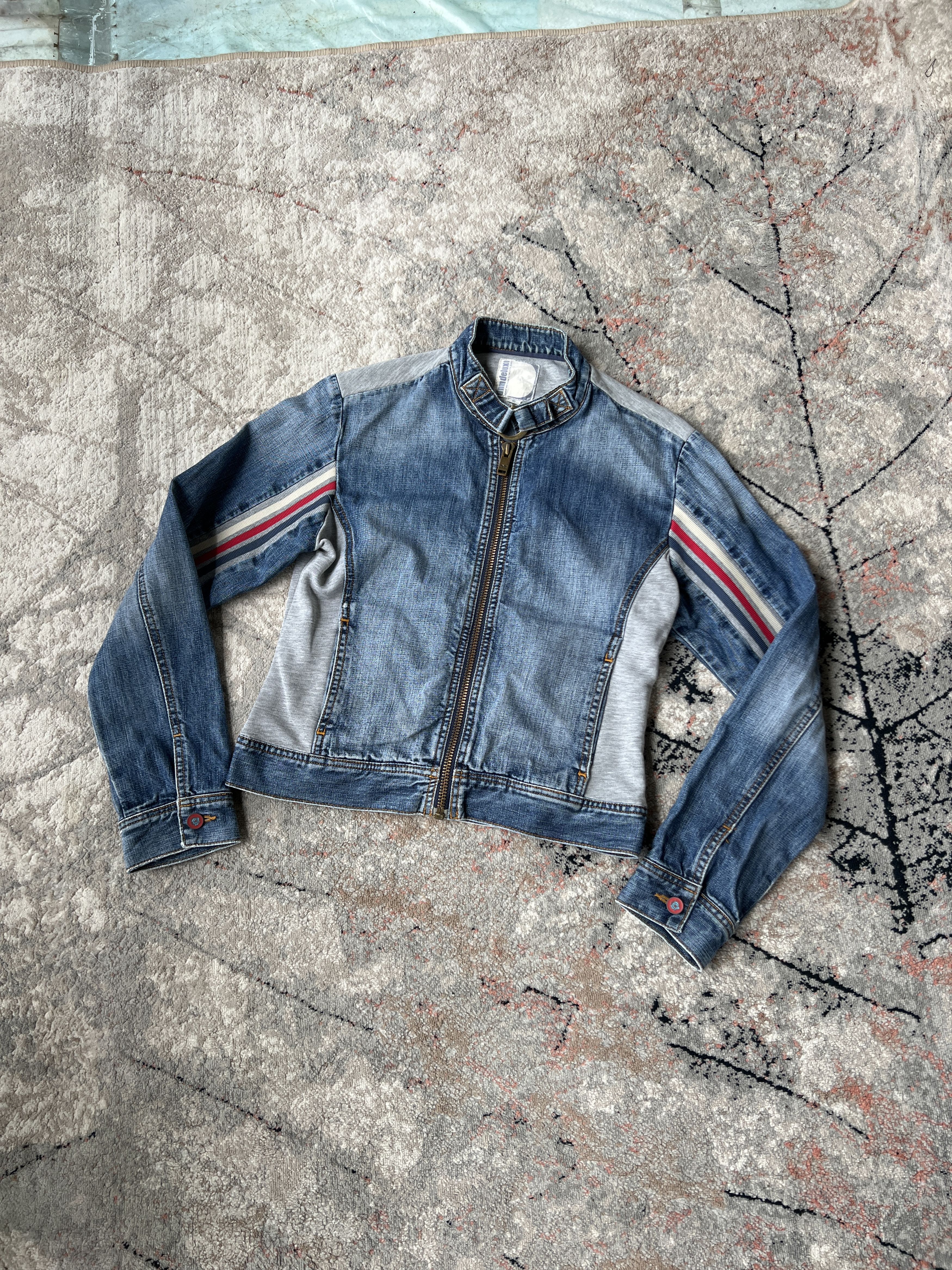 Vintage DNM Deluxe MOTOR JEANS Jacket Size S / US 4 / IT 40 - 1 Thumbnail