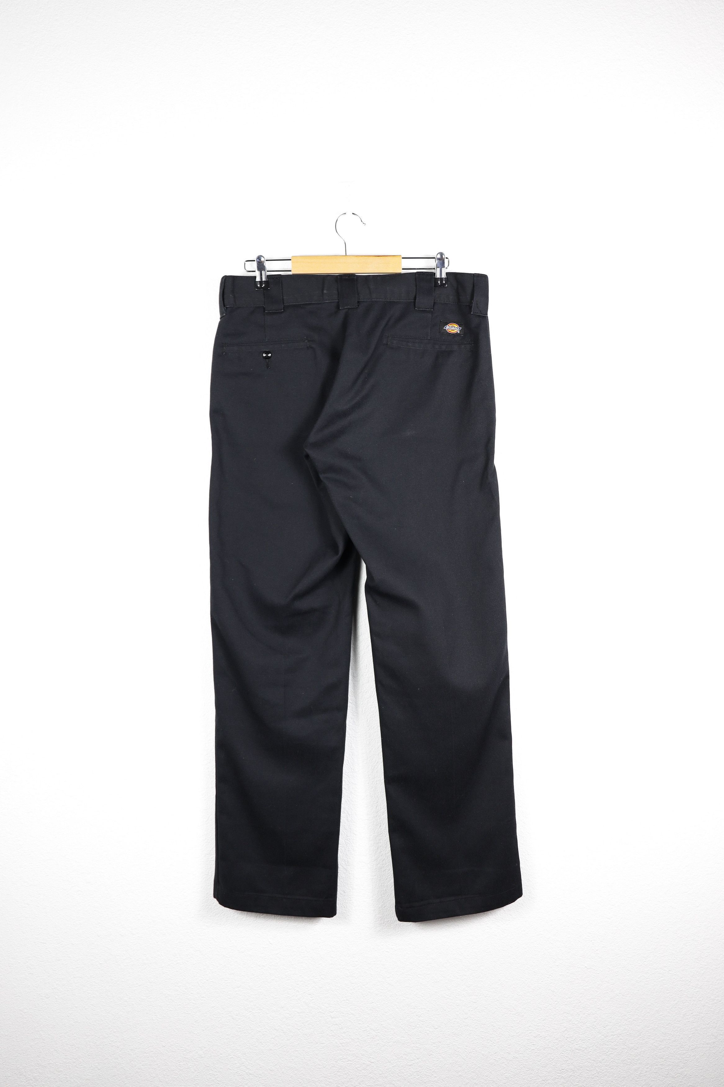 Dickies Dickies 873 Black Slim Straight Works Pants Trousers Size US 32 / EU 48 - 6 Thumbnail