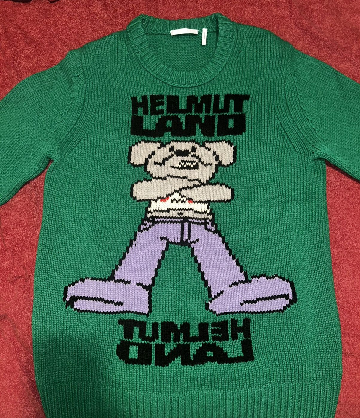 Helmut Lang Helmut Lang Helmut Land Wool Graphic Sweater Size US L / EU 52-54 / 3 - 3 Thumbnail