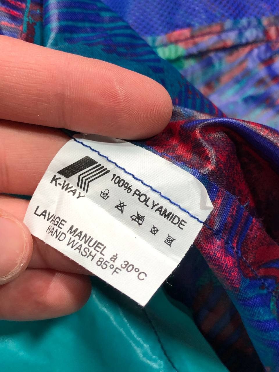 K-Way × Vintage Vintage Kway Windbreaker Jacket Size US L / EU 52-54 / 3 - 15 Thumbnail