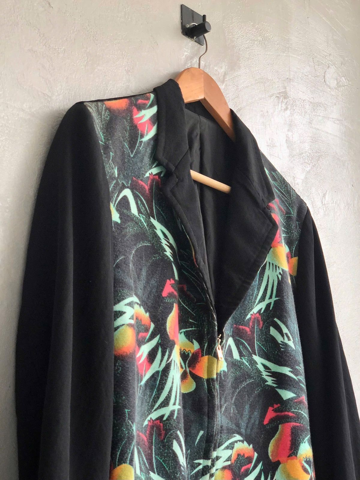 Y's × Yohji Yamamoto Y’s Yohji Yamamoto Tropical Noir Zip Jacket Size US M / EU 48-50 / 2 - 3 Thumbnail