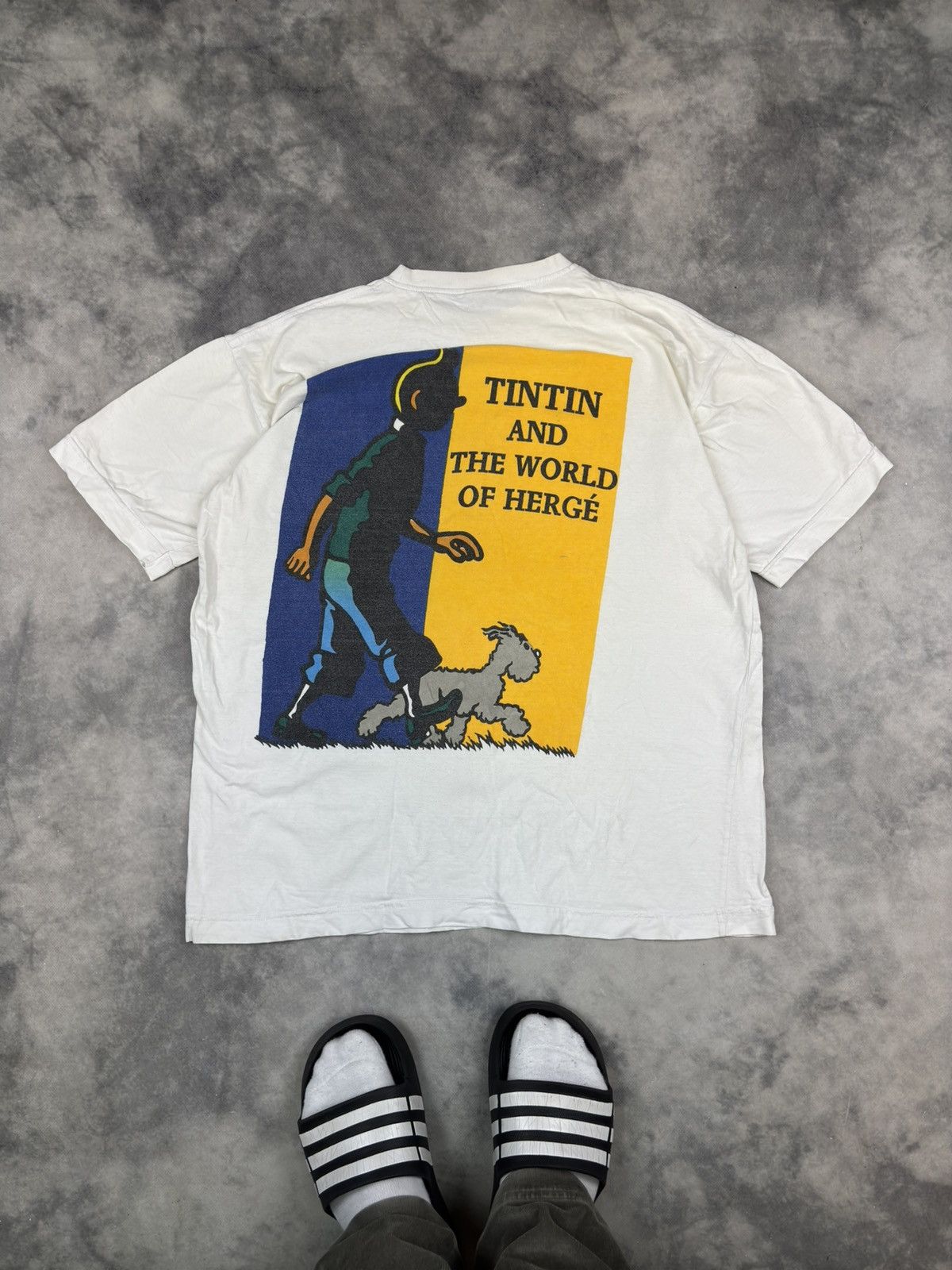 Vintage Vintage Adventures Of Tintin And The Picaros Cartoon Tshirt Size US XL / EU 56 / 4 - 1 Thumbnail