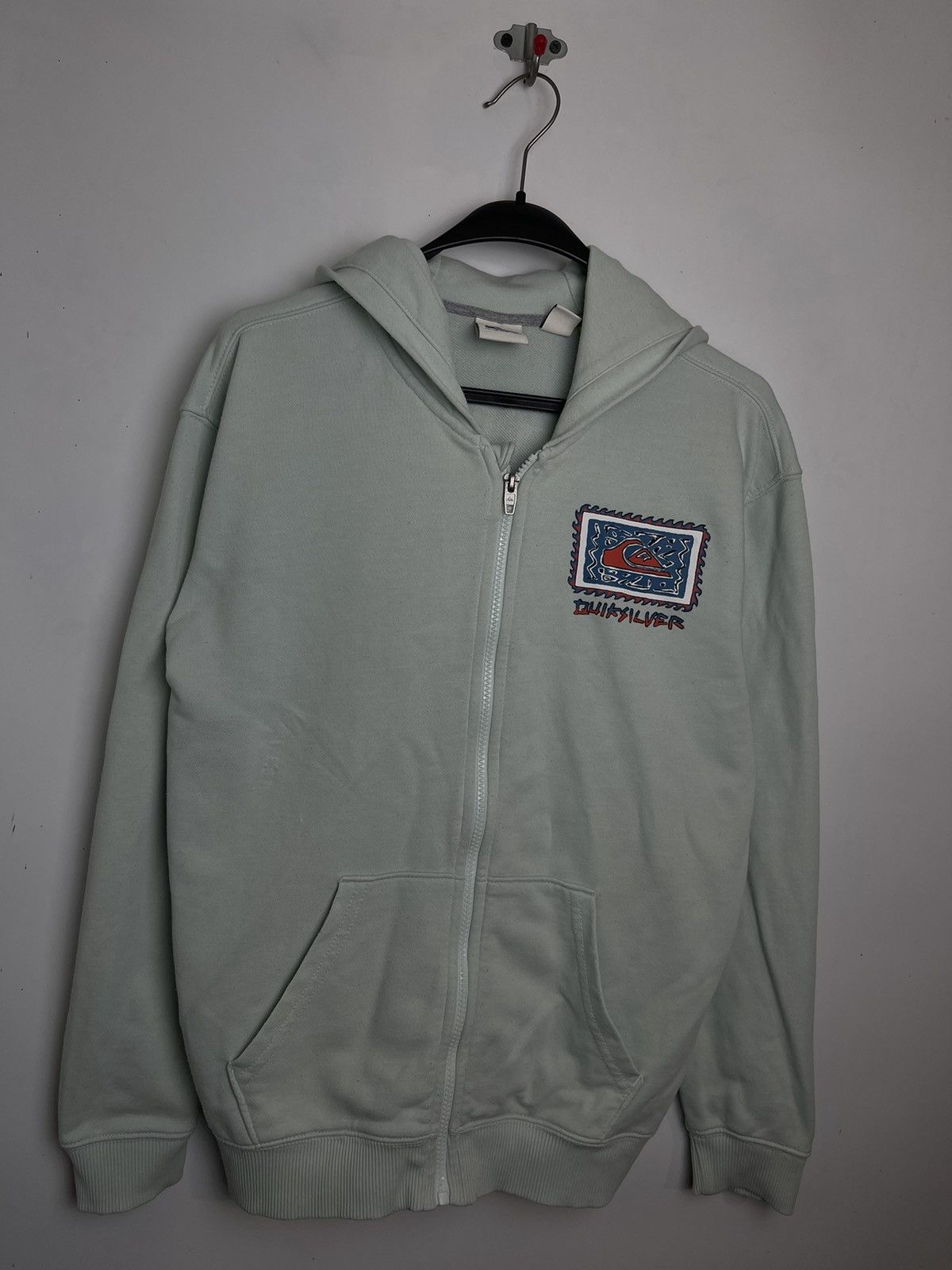 Oakley × Quiksilver Y2K QUIKSILVER LOGO ZIP UP HOODIE Size US S / EU 44-46 / 1 - 2 Thumbnail