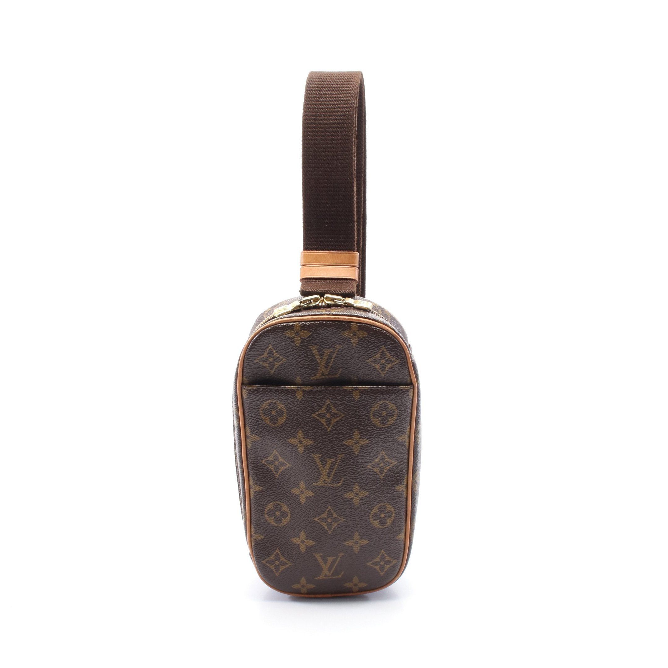 Louis Vuitton Louis Vuitton Pochette Ganju Monogram Body Bag Leather Brown Size ONE SIZE - 1 Thumbnail