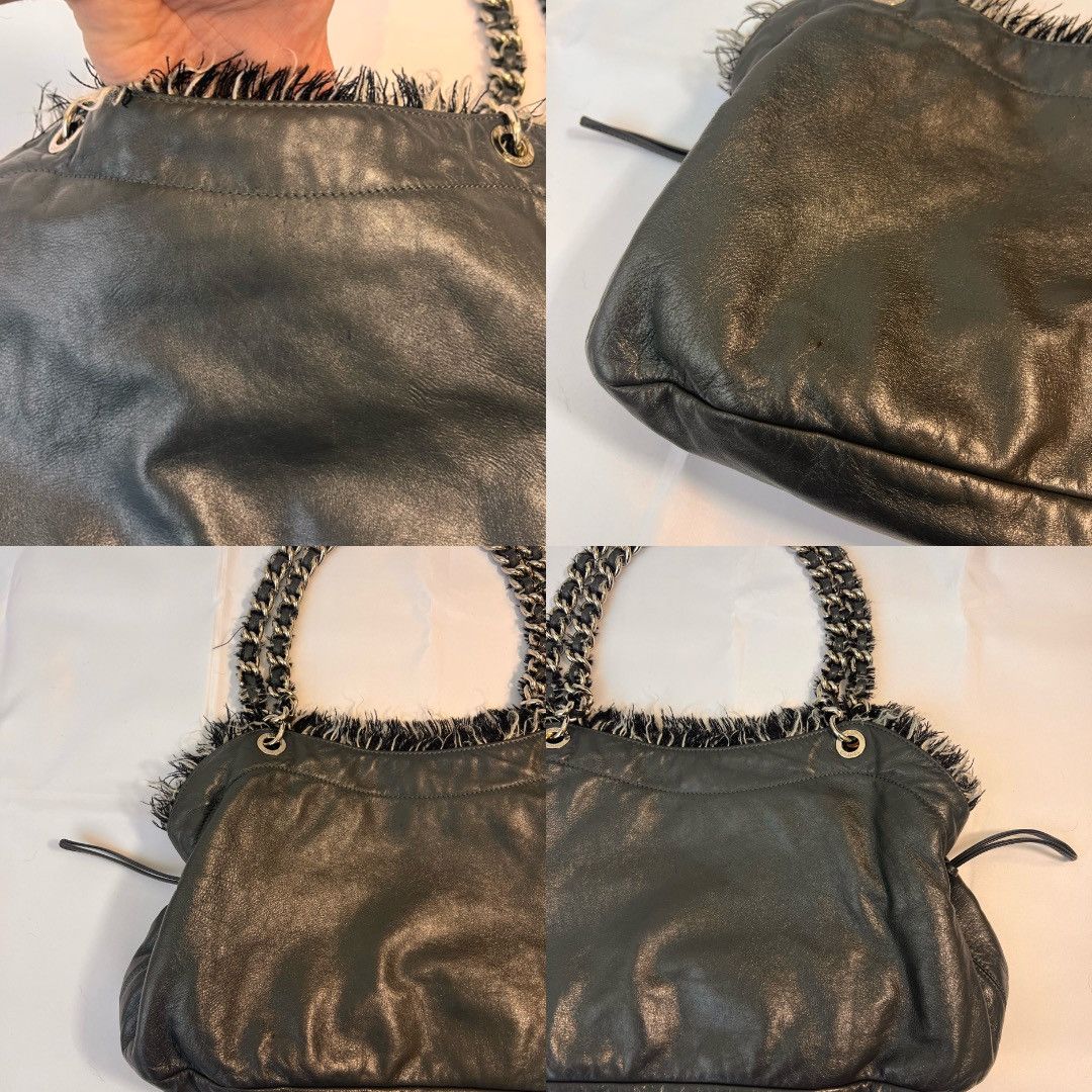 Chanel Chanel 2010-2011 Fringed Logo Large Hobo Tote Bag Size ONE SIZE - 9 Thumbnail