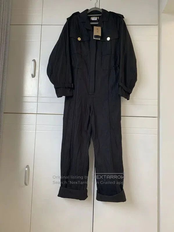 Burberry Burberry Black Cotton Long Sleeve Dress for Women. Size L / US 10 / IT 46 - 3 Thumbnail