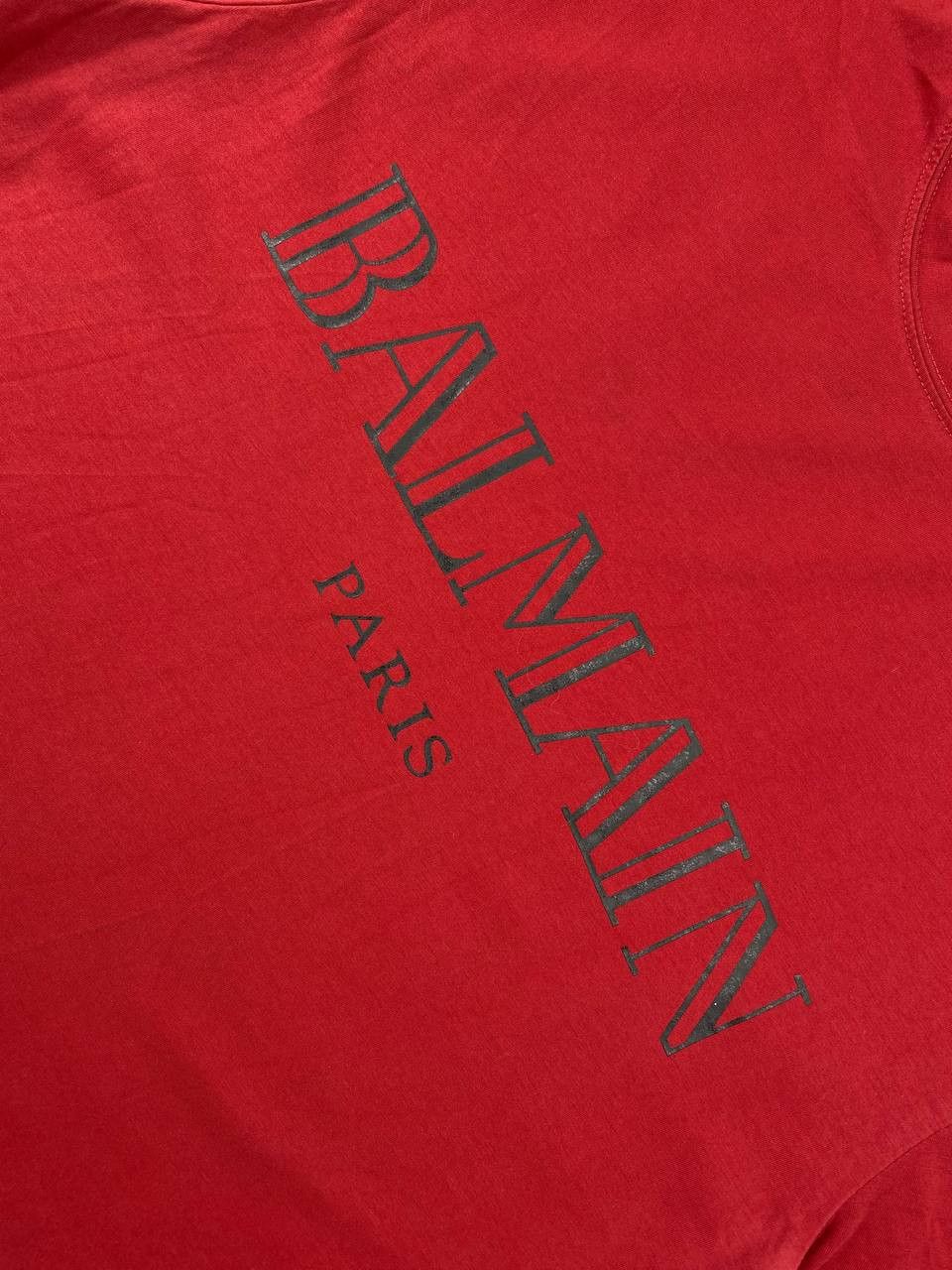 Balmain Balmain Big Logo T Shirt Men Size M Red Size US M / EU 48-50 / 2 - 3 Thumbnail
