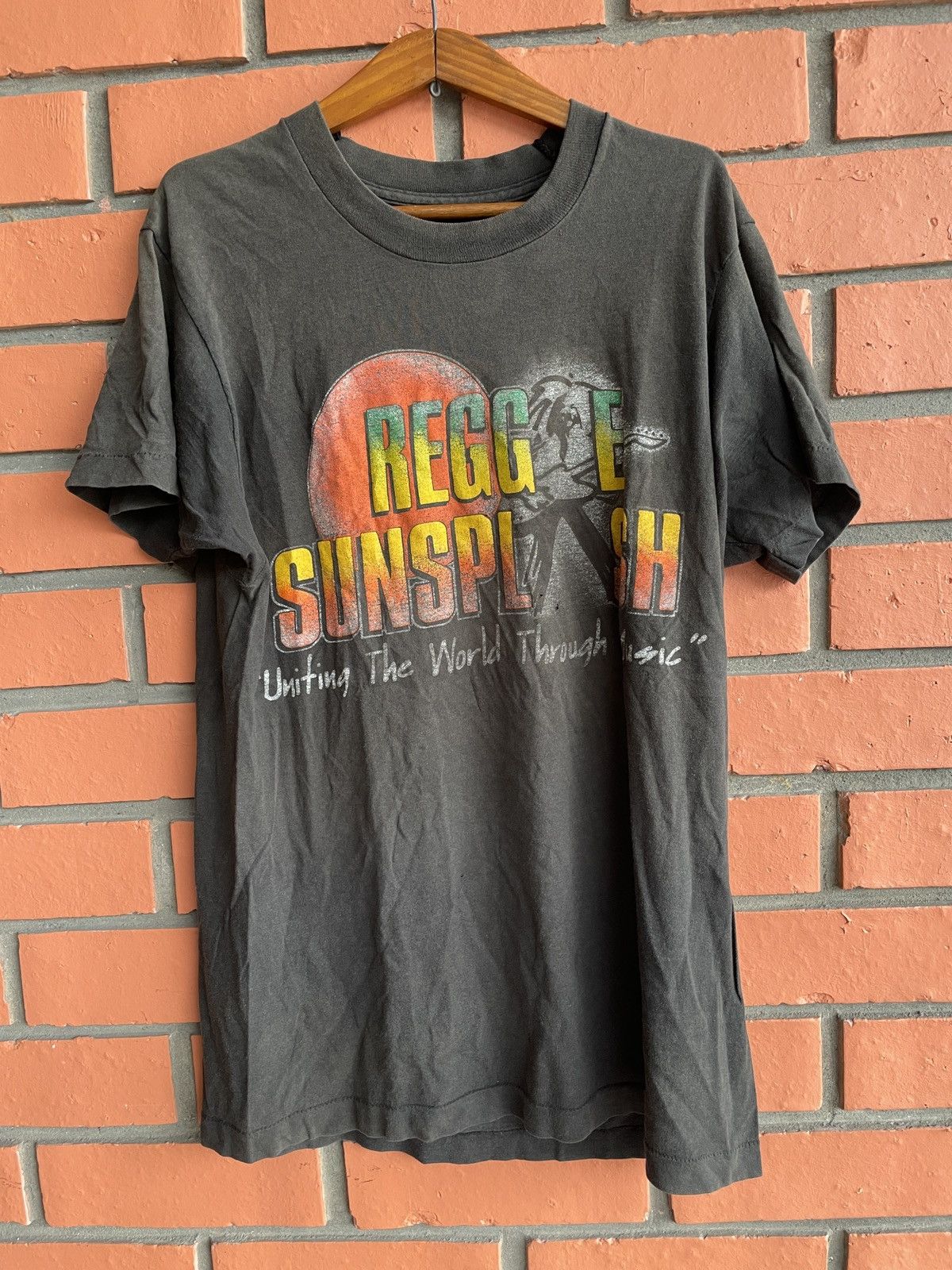 Band Tees Vintage Reggae Sunsplash World Peace 1991 Bob Marley faded Size US L / EU 52-54 / 3 - 1 Thumbnail