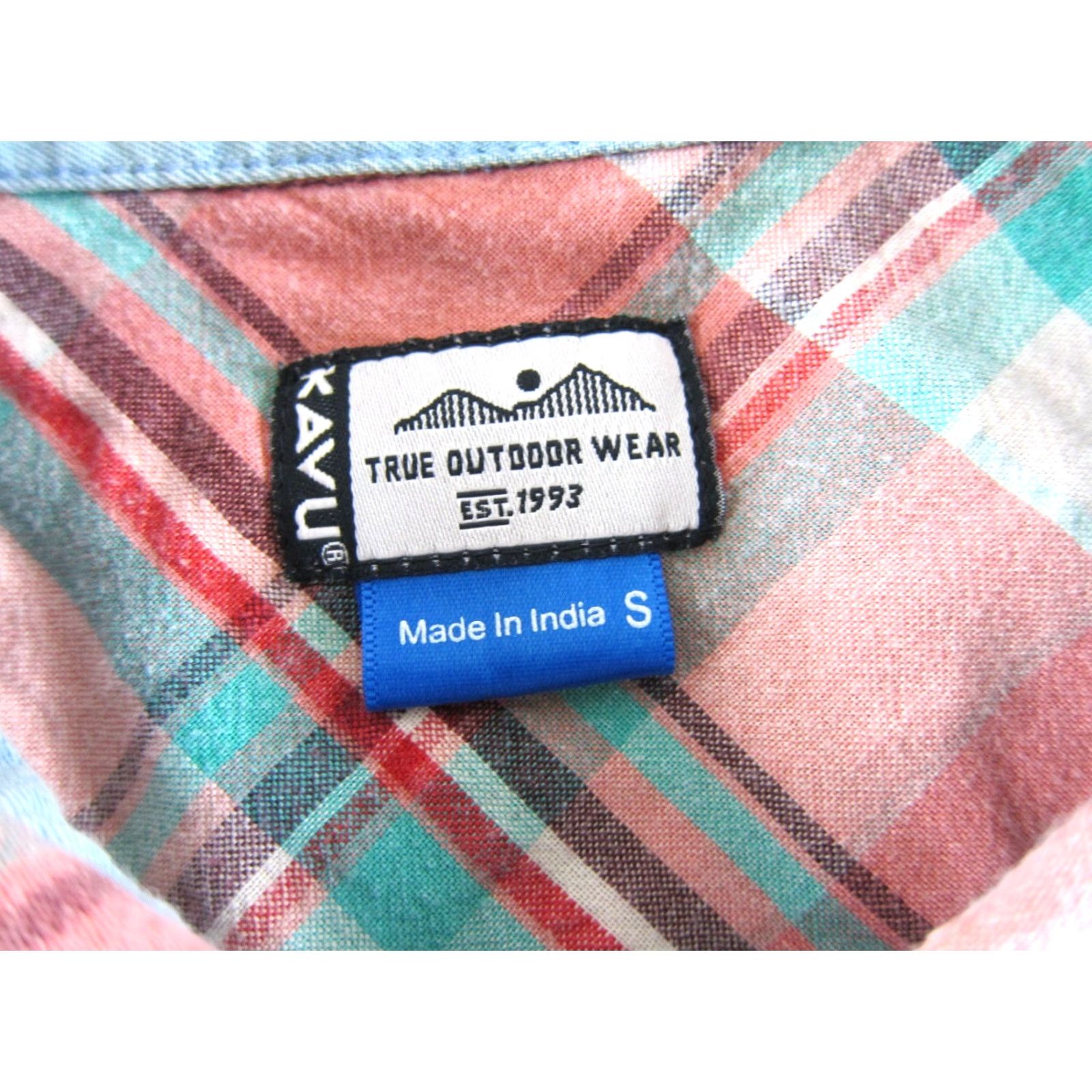 KAVU KAVU 100% Cotton Pink Blue Plaid Long Sleeve Collared Button Down Shirt Women S Size S / US 4 / IT 40 - 3 Thumbnail