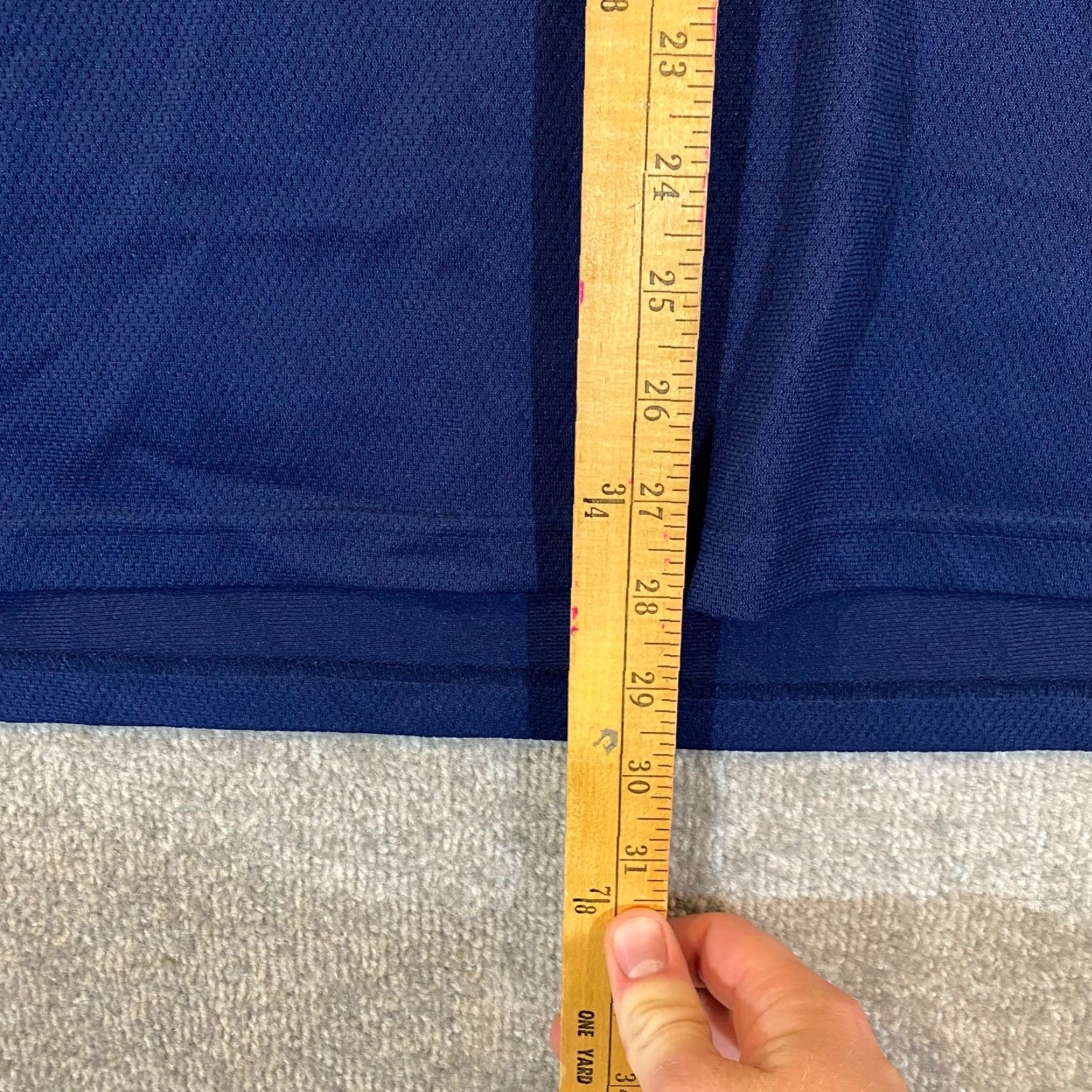 Vintage Uniform Polo Mens XL Little League Baseball Navy Blue Made In USA Honigs Size US XL / EU 56 / 4 - 5 Thumbnail