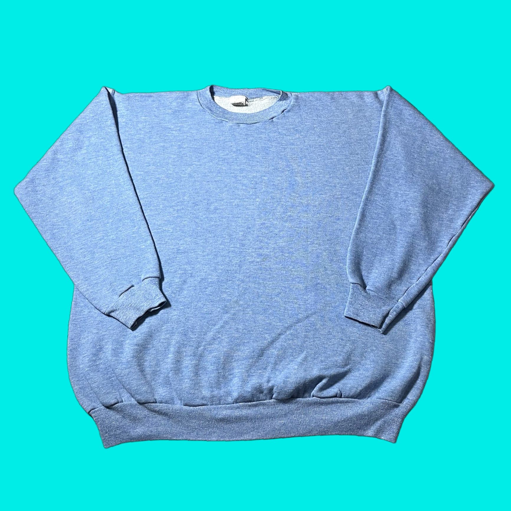 Russell Athletic VINTAGE Russell Athletic Sweatshirt Mens XL Blue Crewneck Pullover USA 70s 80s Retro Sports Shirt Size US XL / EU 56 / 4 - 1 Thumbnail