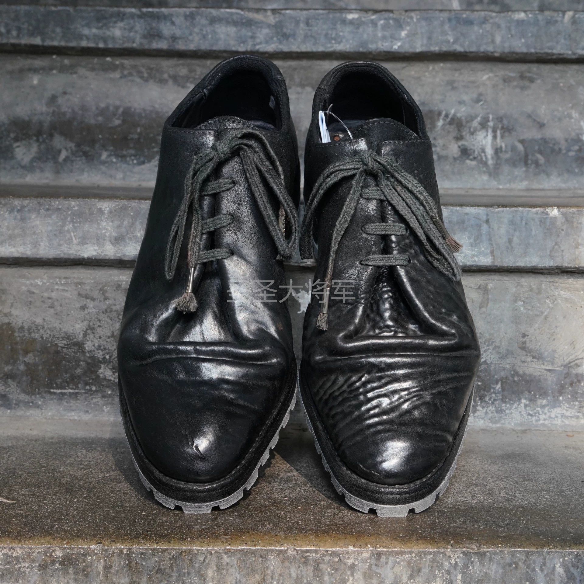 Carol Christian Poell CCP 2680T Rare Blk Pleated Hh Tanksole Derby 7,8,10 Size US 7 / EU 40 - 4 Thumbnail