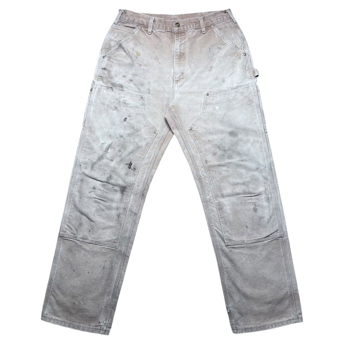 Carhartt Carhartt B01 BRN Double Knee Brown Carpenter Painter Pants Size US 32 / EU 48 - 1 Thumbnail