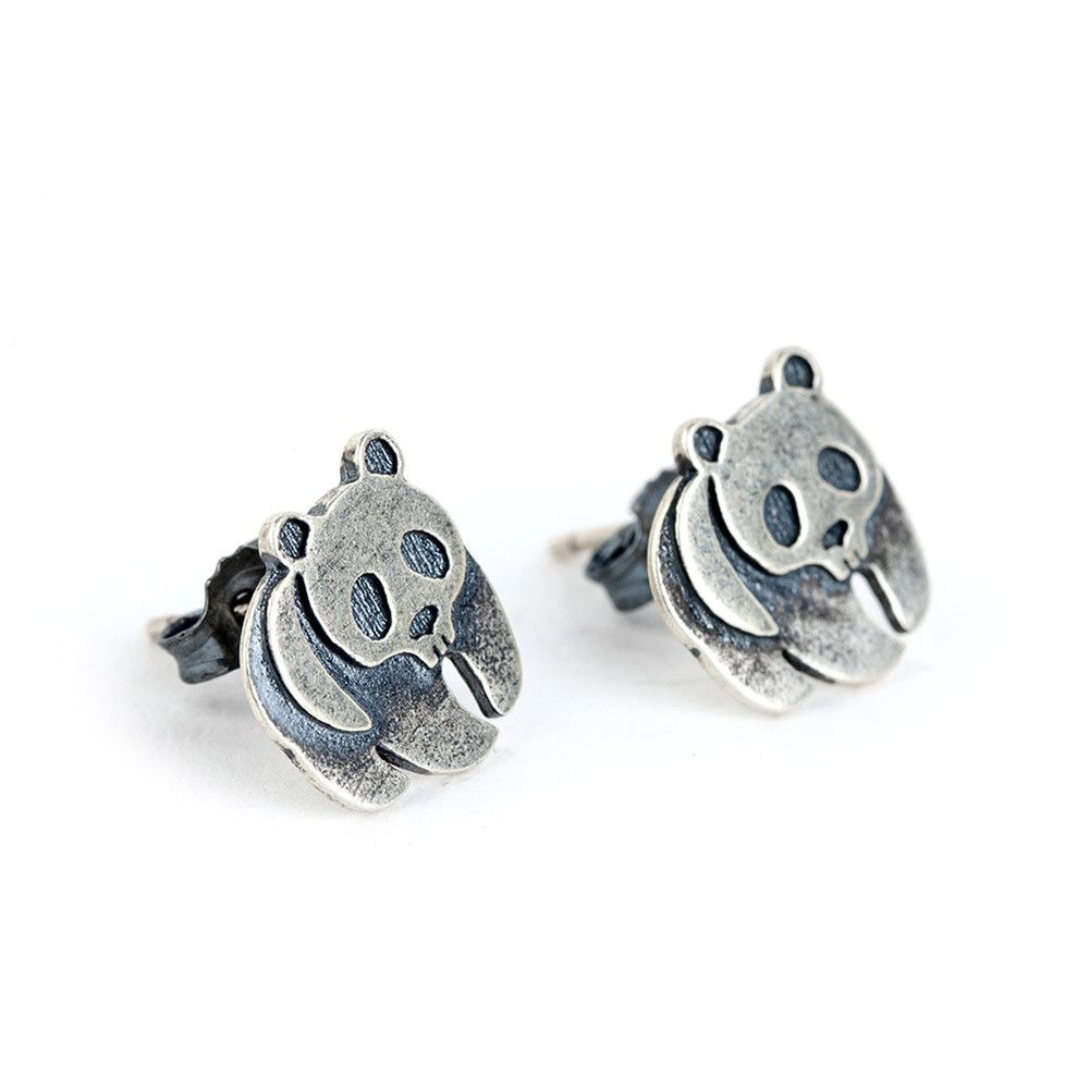 Jewelry Panda Matchless Earrings One Pairs Chrome Jewelry Size ONE SIZE - 6 Thumbnail